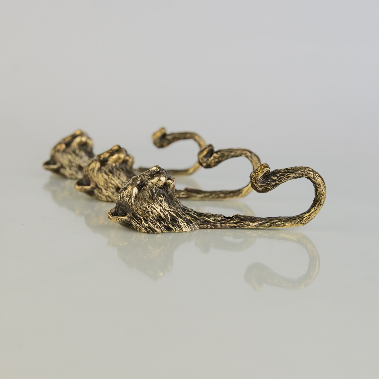 Tiger Wall Hook, Coat Hook, Strong Brass Tiger Head Hook, Bathroom Hook.