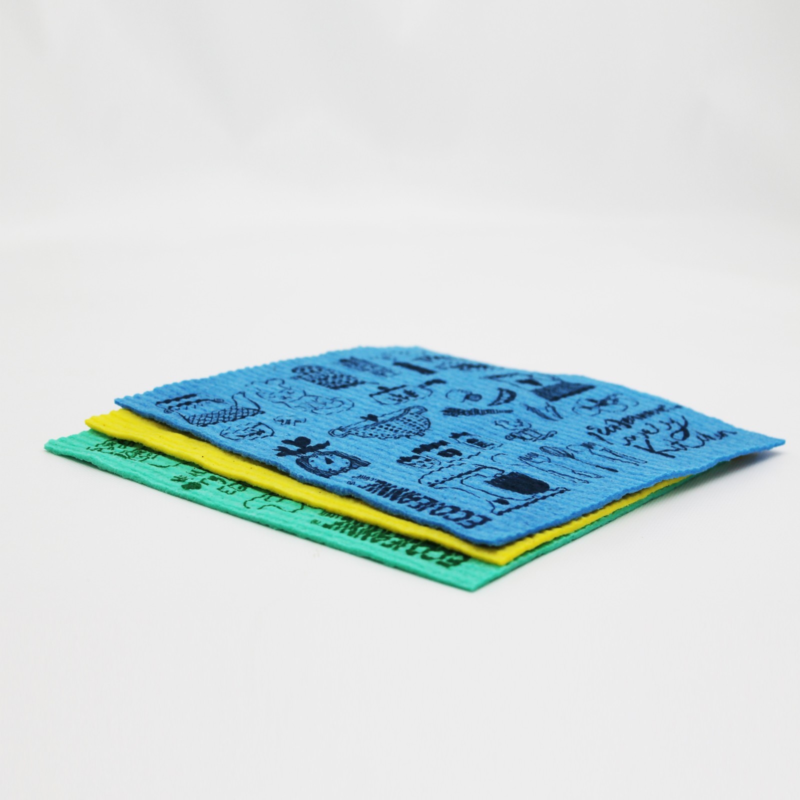 EcoJeannie Eco-Friendly Cleaning Cloth 100% Biodegradable Cellulose Sponge Cloth
