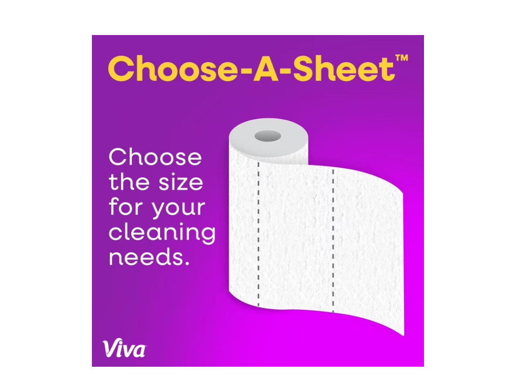 Viva Signature Cloth Paper Towels, 12 Double Rolls, 86 Sheets per Roll