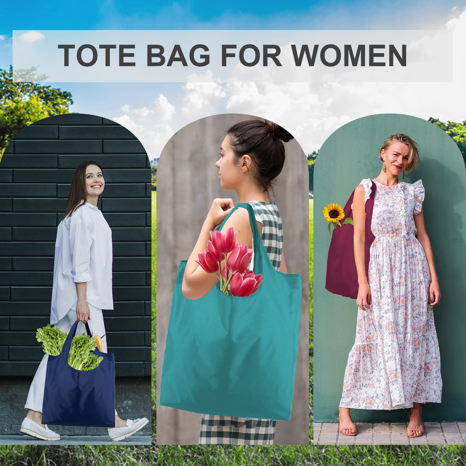 Foldable X-Large, Black, Burgundy, Green, Blue, Gray, Turquoise