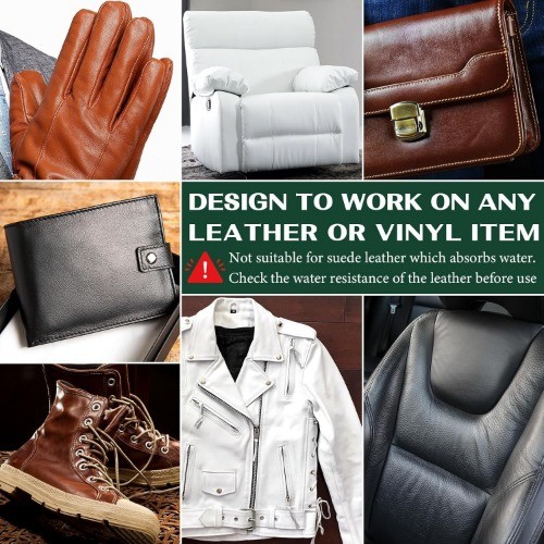 Repair Kit, Recoloring Balm – Restore & Repair Faded Leather on C Color: Black
