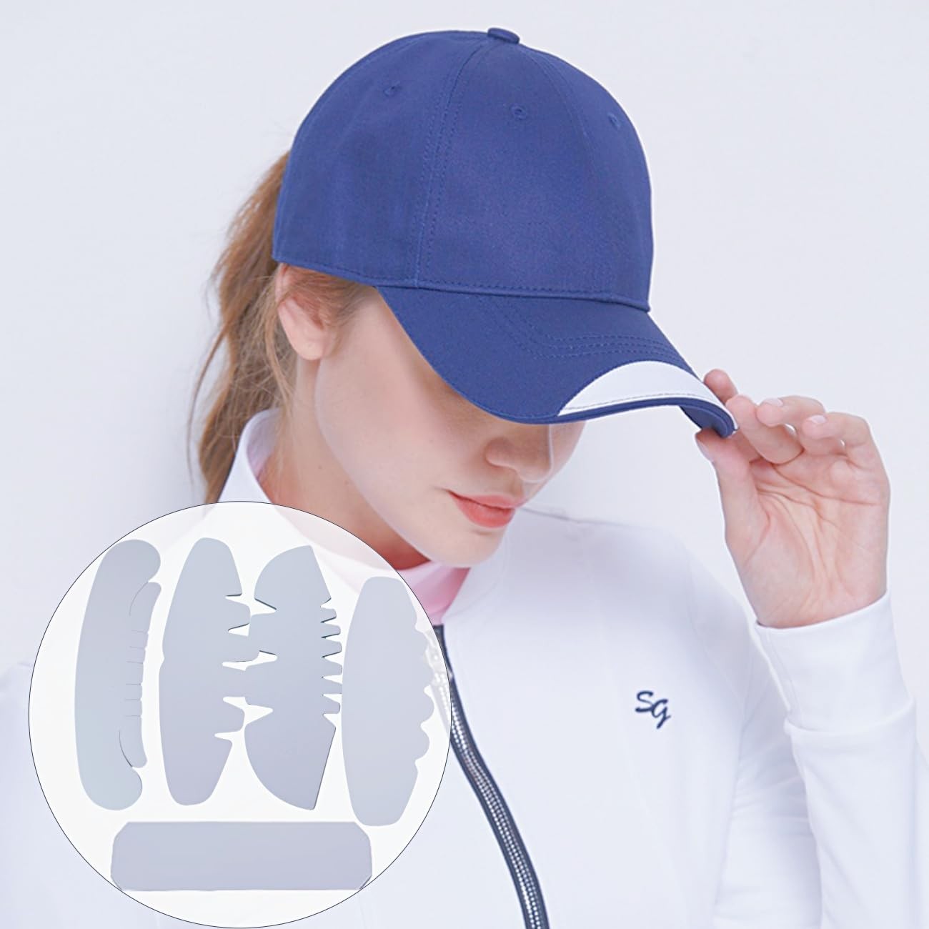 25 Pcs Baseball Caps Inserts Shapers, 5 Design Cardboard Hat Support Brim Hol…