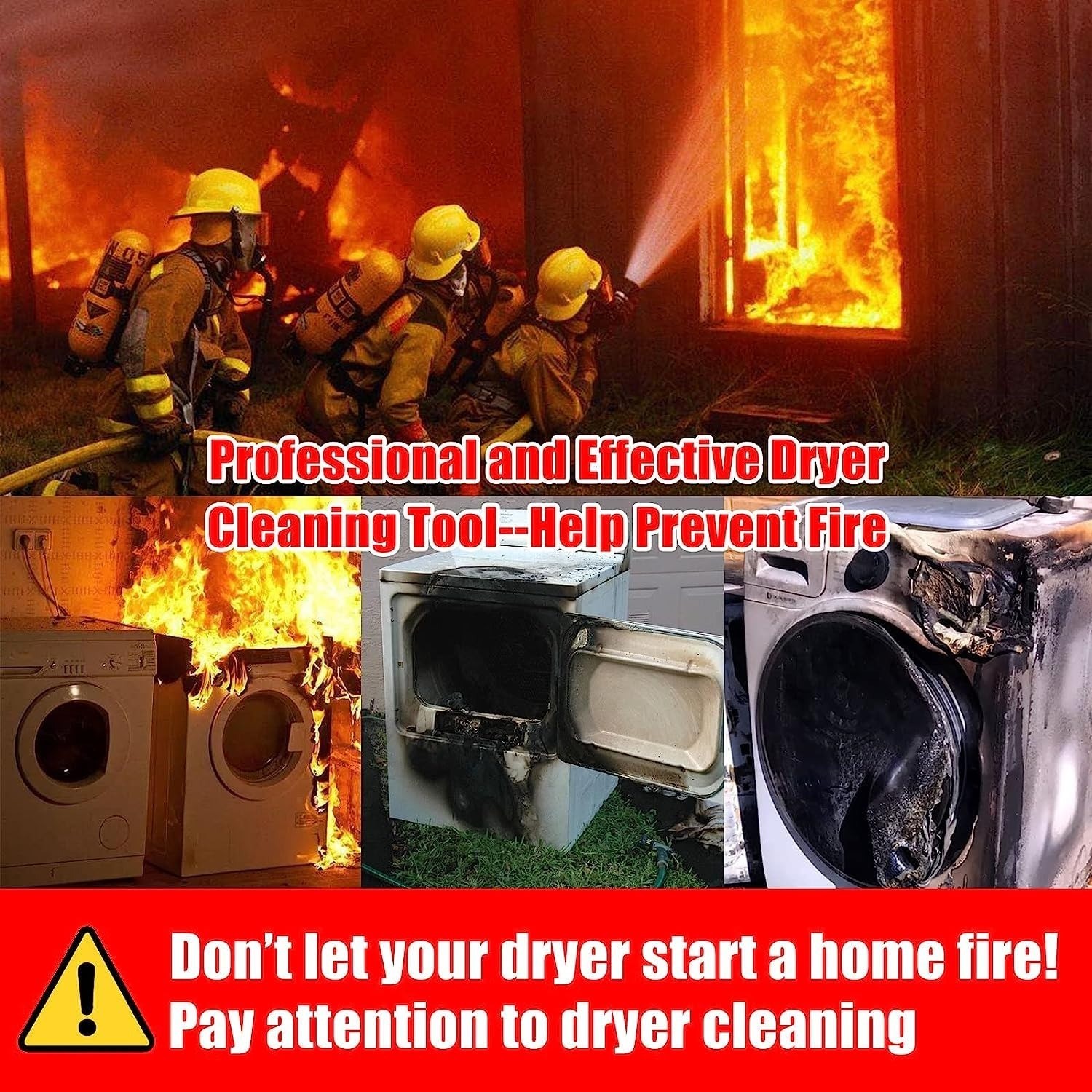Dryer Vent Cleaner Kit 15 Ft Flexible Lint Remover Brush Sealegend