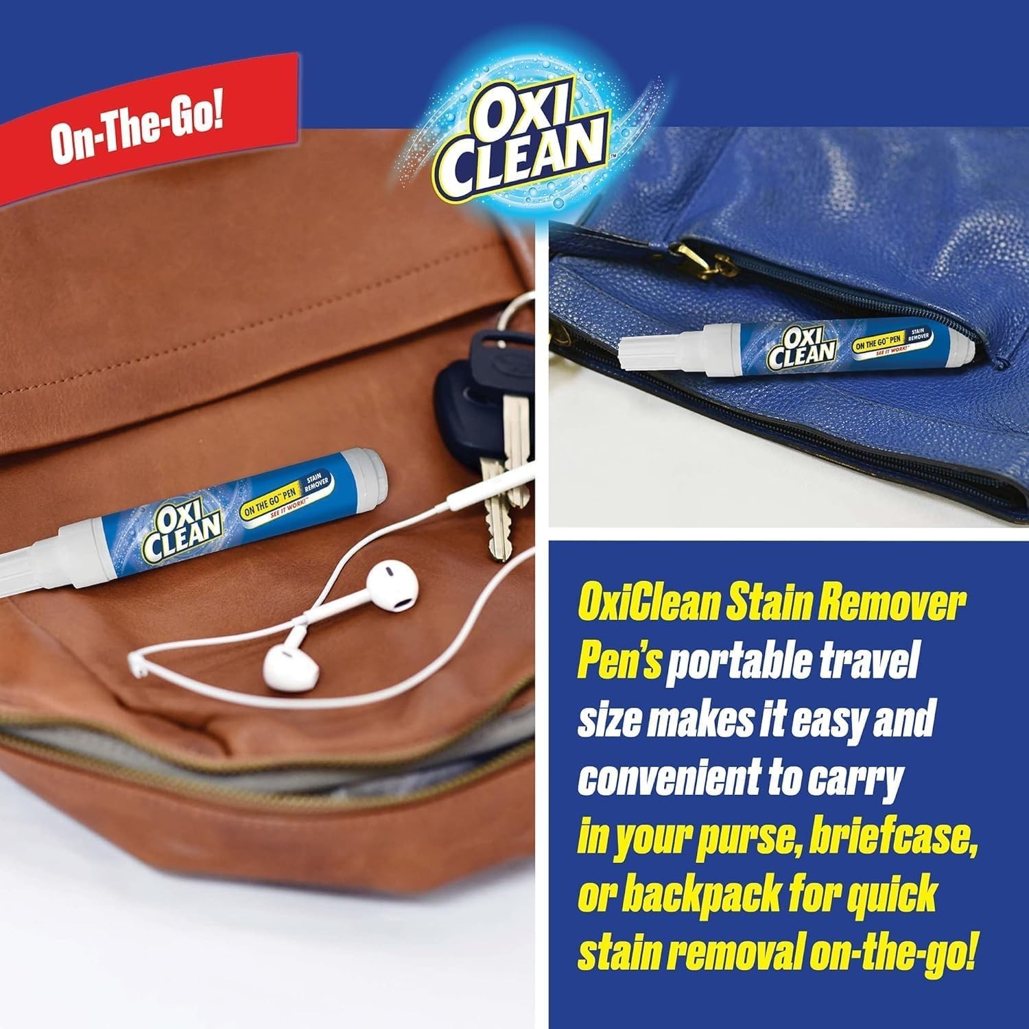 Portable Bleach-Free Stain Remover Pen, 0.74 Fl Oz – Effortless Clean Anywhere