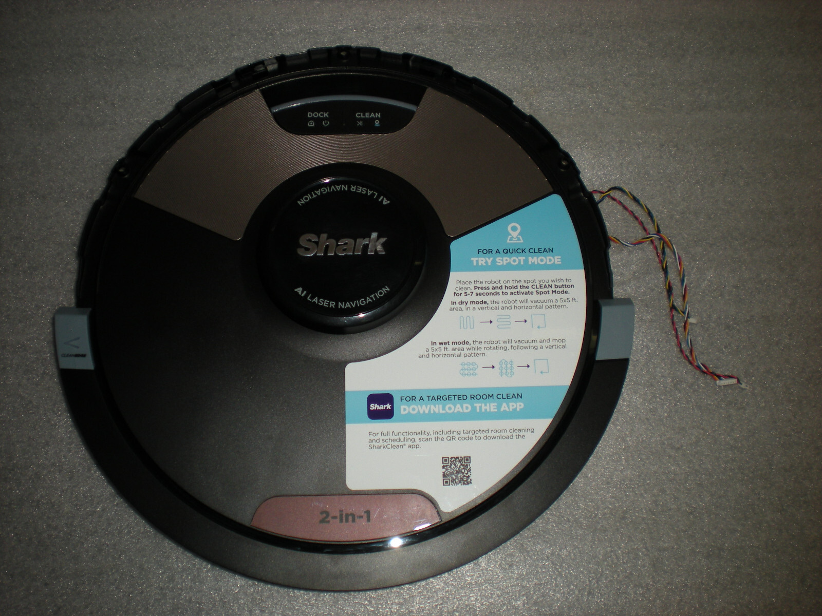 New OEM Shark AI Ultra 2-in-1 Robot Vac & Mop RV2620WFUS Lidar Navigation Sensor