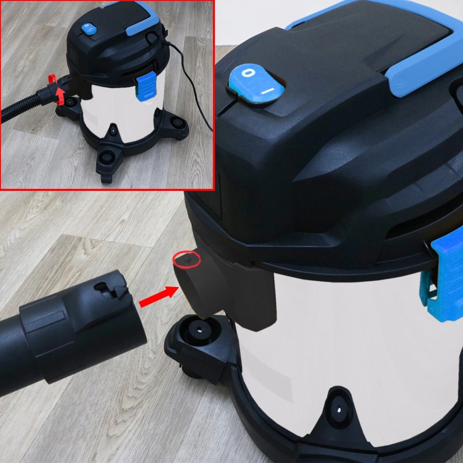 Multi 20 Power 30 PTO Plastic Hose Wet & Dry Vacuum Cleaner