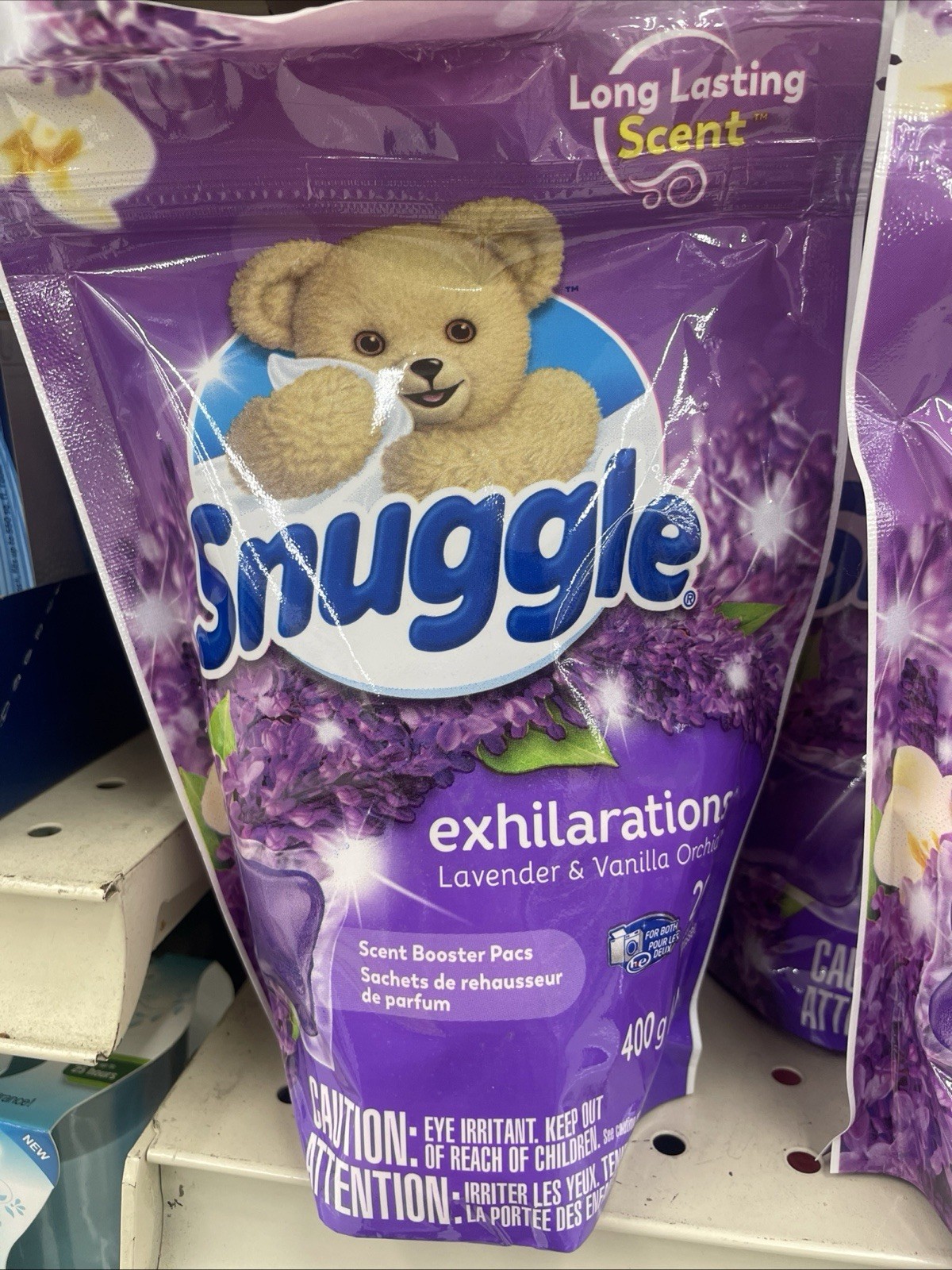 Snuggle Exhilarations Booster Pacs Lavender Vanilla Orchid Laundry 20 Pk NIP