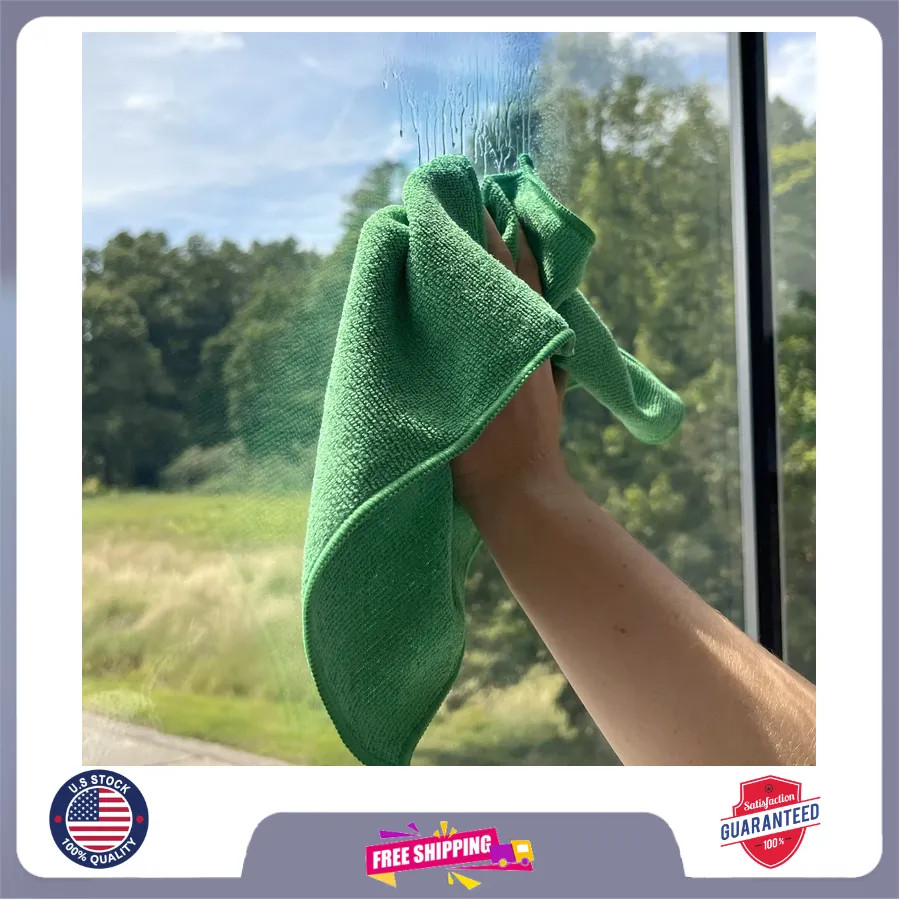 Auto Drive Multipurpose Microfiber Towels 12 x 16 Inch 100 Pack Cleaning Cloths