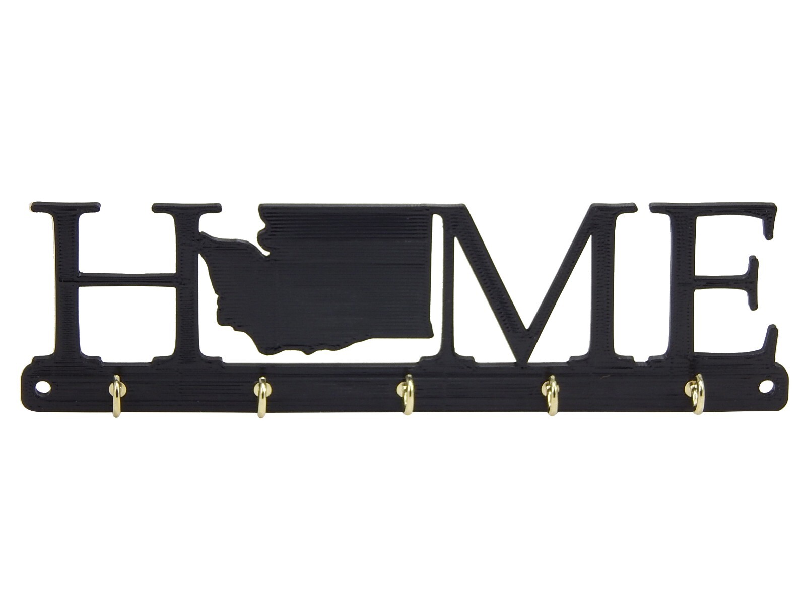 Washington Home State Shape Key Holder Hanger Rack Hooks Housewarming Wall Gift