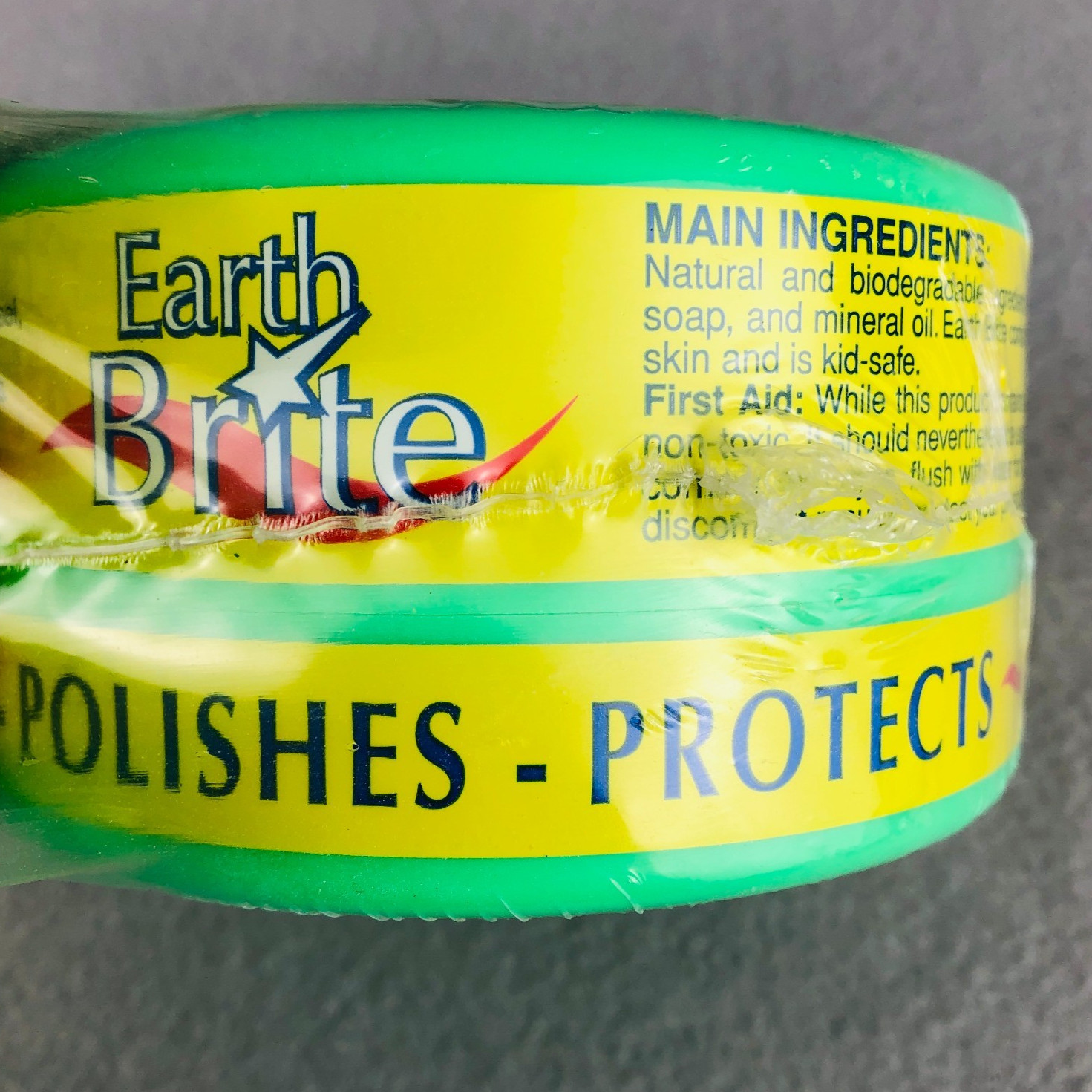 Earth Brite Clay-Based All-Purpose Cleaner Polish Protects Natural 2 x 10.5 oz