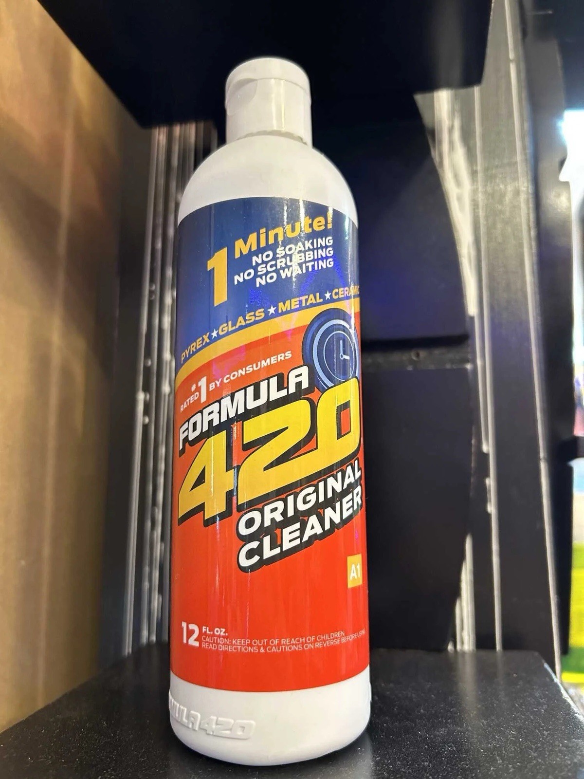 Glass Cleaner – Ceramic Metal – Bong Hookah -Safe Cleaner 12 Oz Bottle 3 Packs