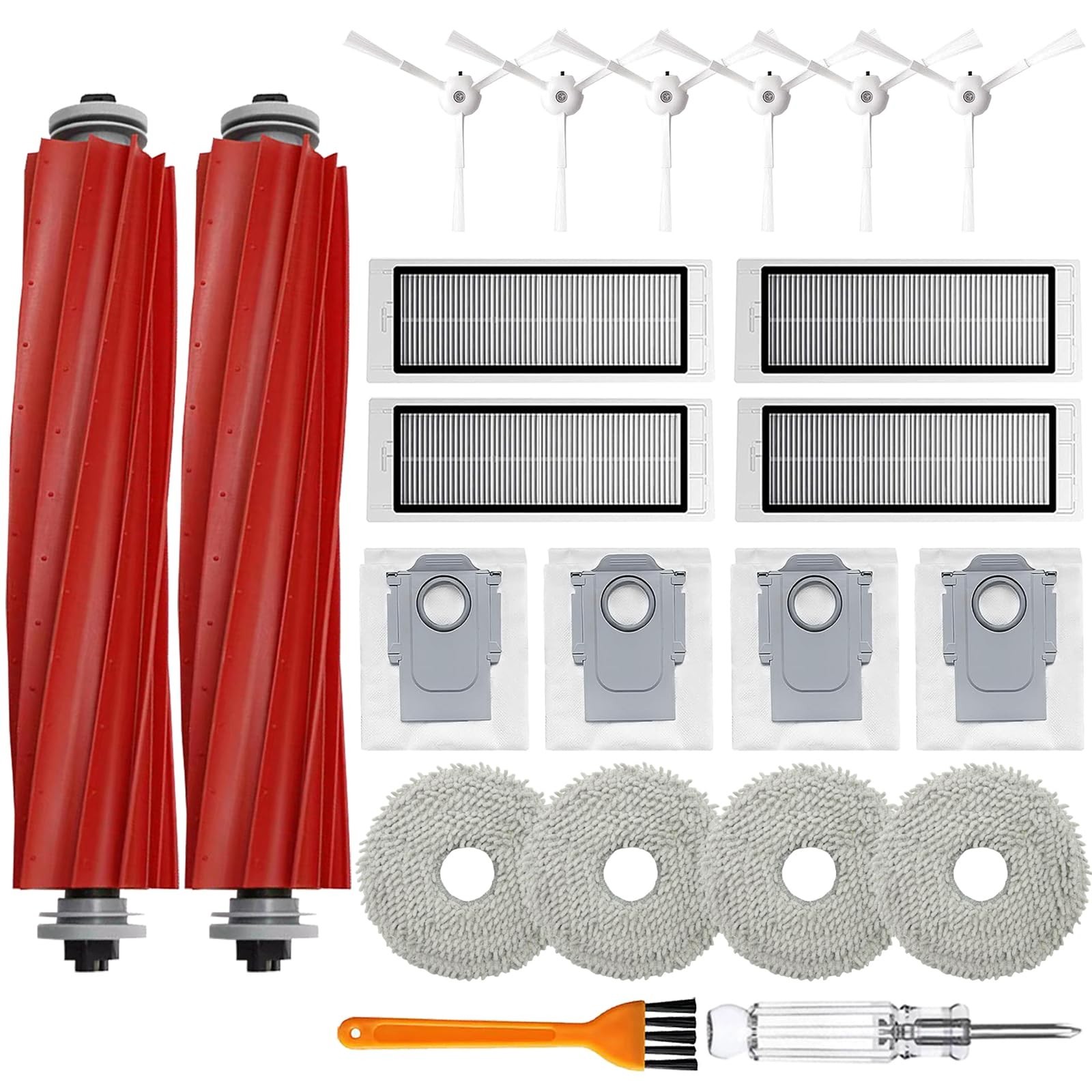 Accessories Kit Compatible with Roborock Q Revo 【Not for Qrevo S】Robtic Vacuum C