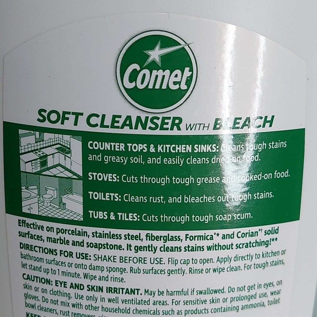 Comet Soft Cleaner with Bleach Cream 24 oz. ( QTY 2 Pack)