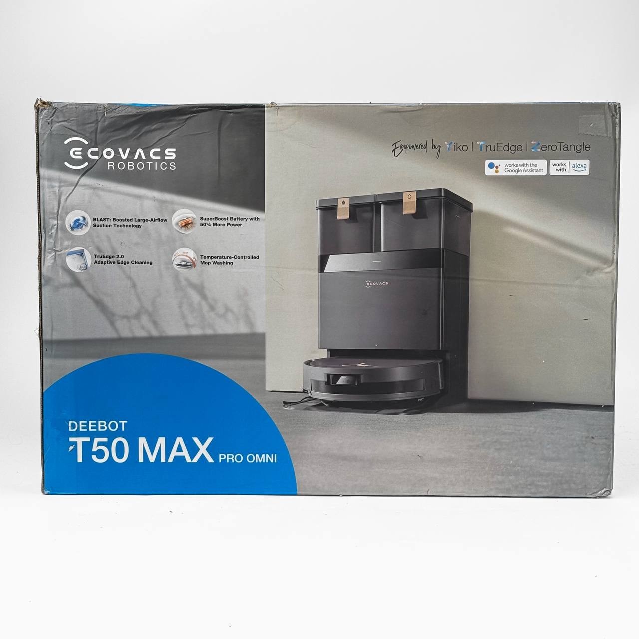 ECOVACS DEEBOT T50 MAX PRO Omni 18,500Pa Robot Vacuum and Mop – NEW!