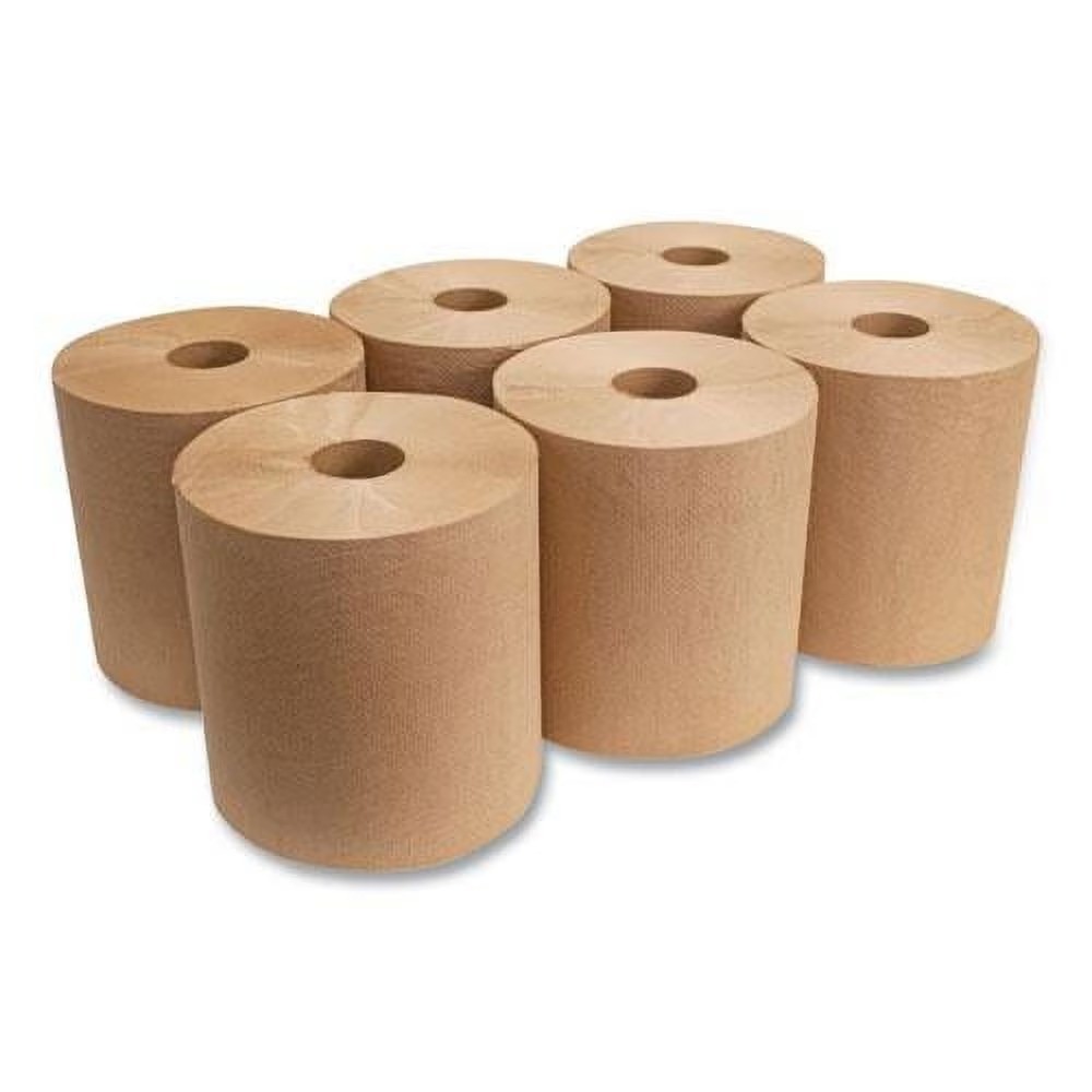 Morsoft Universal Roll Towels, 8″ x 800 ft, Brown, 6 Rolls/Carton -MORR6800
