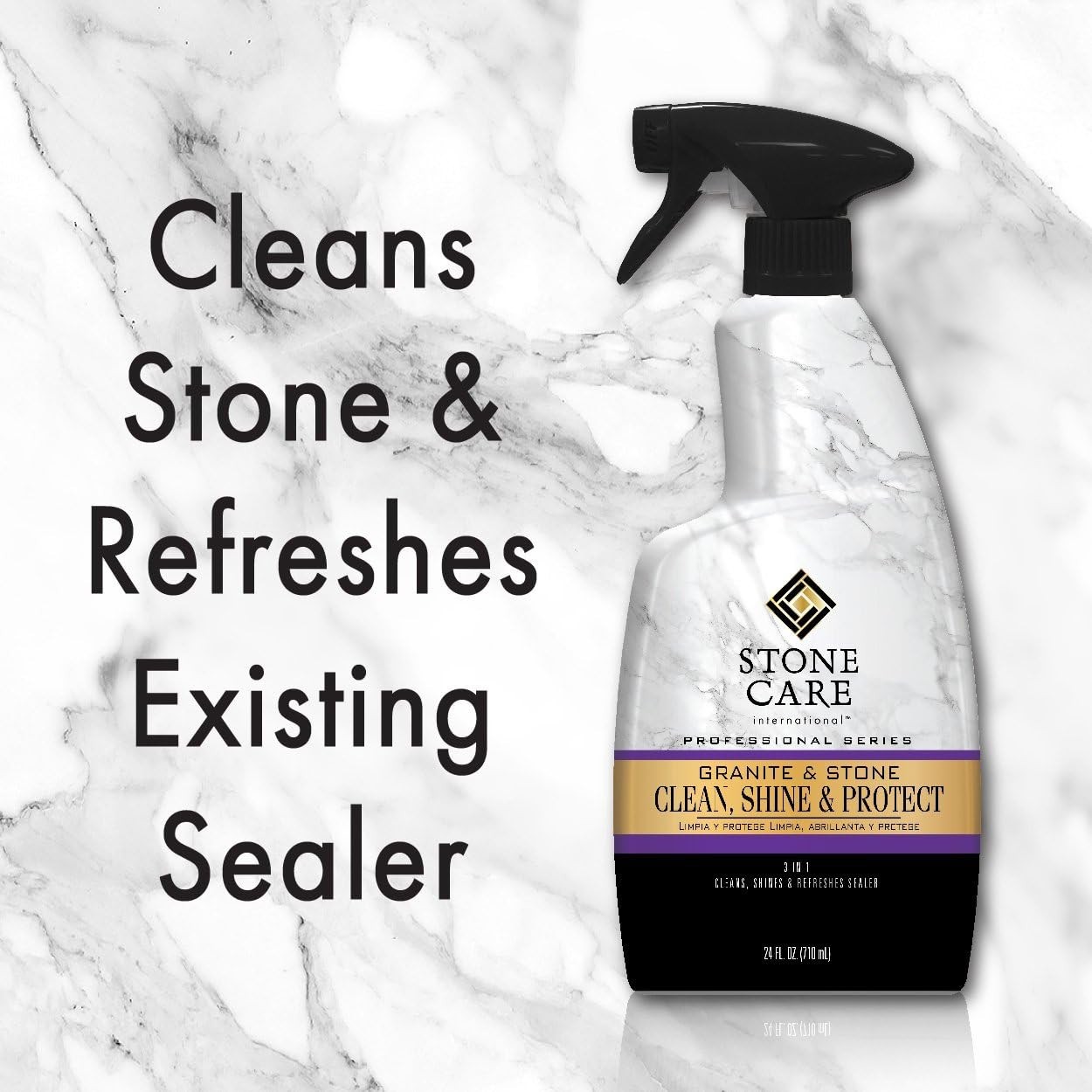 Granite Clean, Shine & Protect – Cleans Polishes & Protects Stone, Granite, Q…