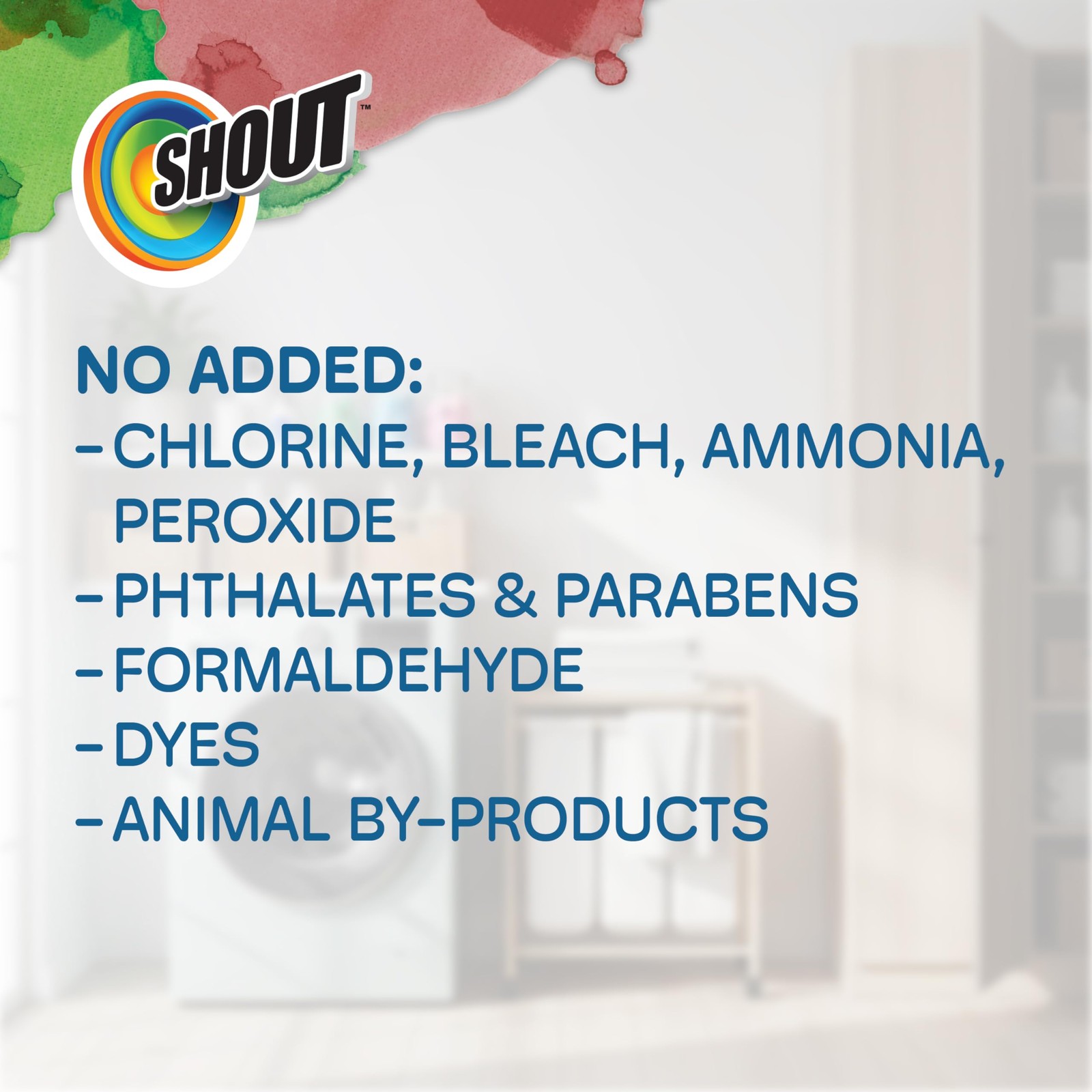 Shout Advanced Grease Busting Foam, Laundry Stain 18 Fl Oz (Pack of 1), Red