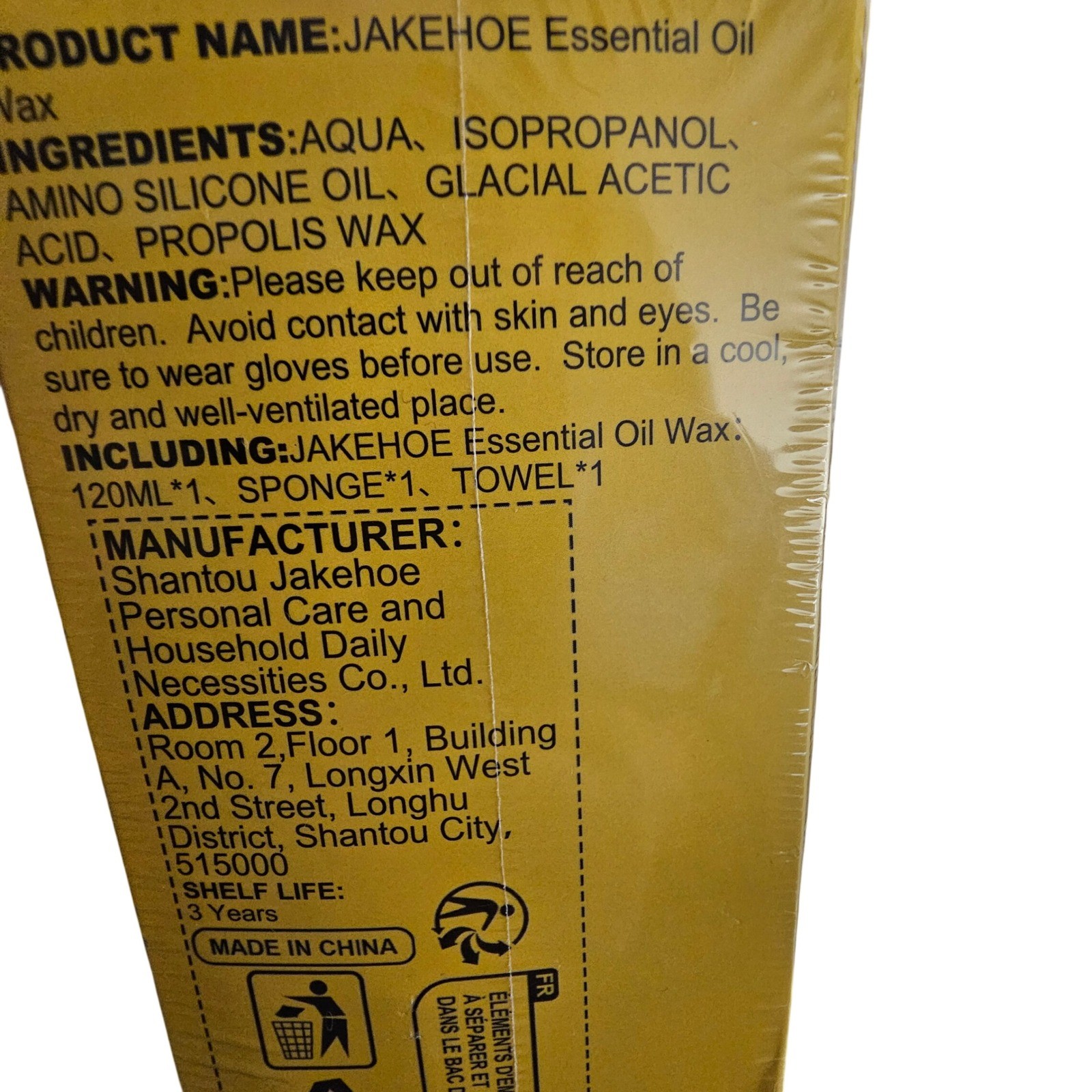 Jakehoe Beeswax Essential Oil Wax Wood Polish Furniture Care 120ml 2 Pack Kit