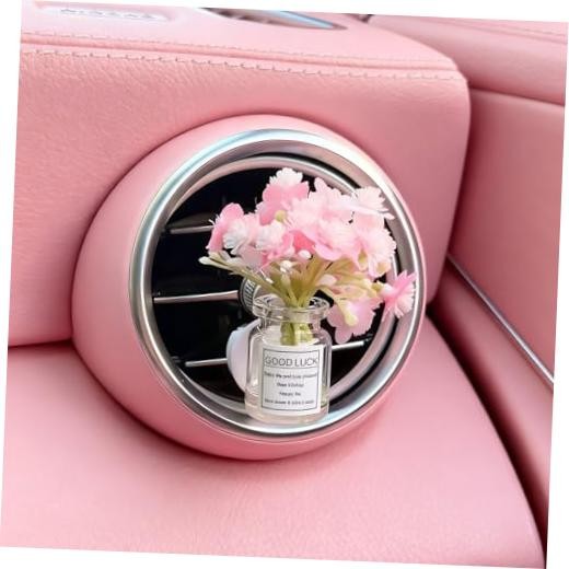 Girl Girly Car Accessories for Women, Cute Car 1 Pack-Pink Florescence Pink