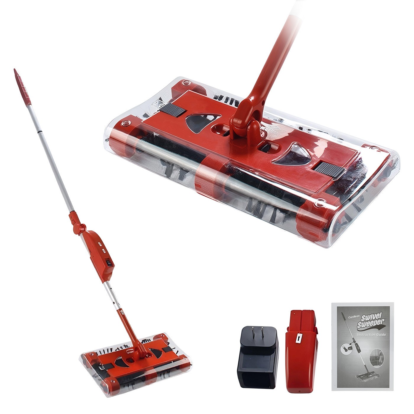 Cordless floor sweeper 45″ rechargeable floor and carpet sweeper Vacuum Cleaner
