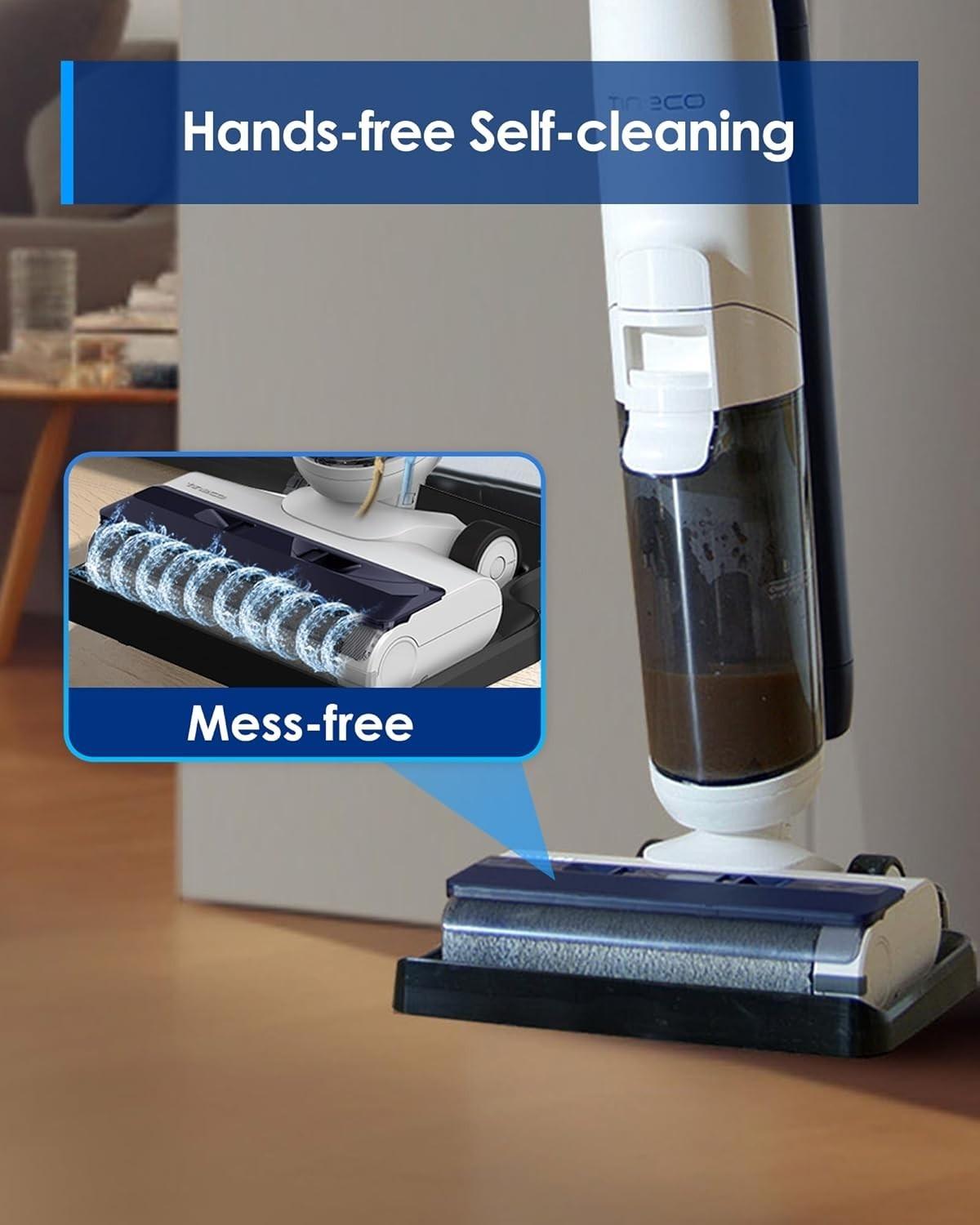 Tineco iFLOOR 5 Breeze Complete Wet Dry Vacuum Cordless Floor Washer, Edge Clean