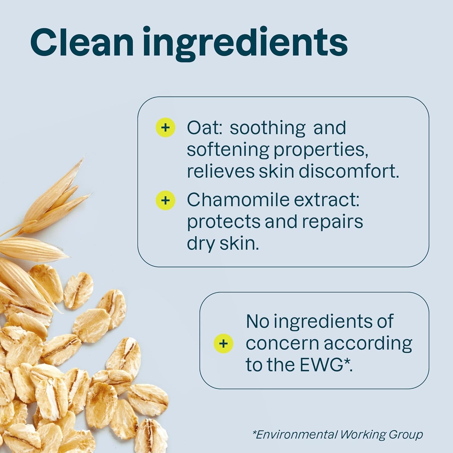 Hand Soap for Sensitive Skin with Oat, EWG Verified, Dermatologically Tested,