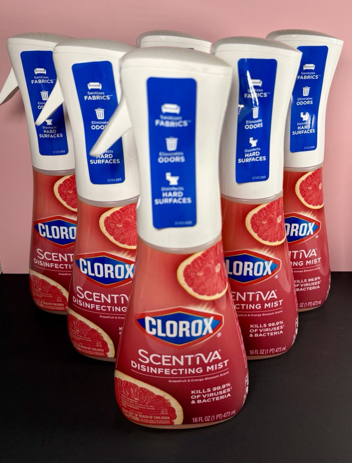 Clorox Scentiva Disinfecting Mist Grapefruit & Orange Blossom 16 fl oz (6)