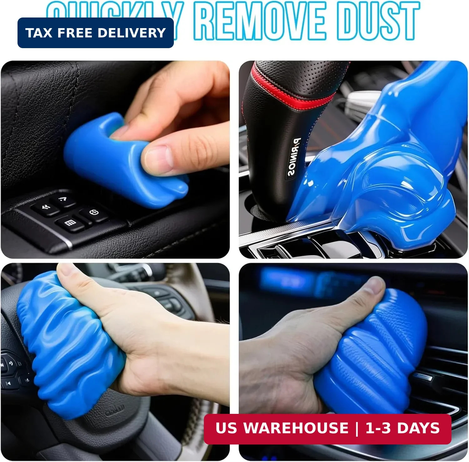 Car Cleaning Gel Car Clean Detailing Putty, Universal Car Interior Cleaner Slime