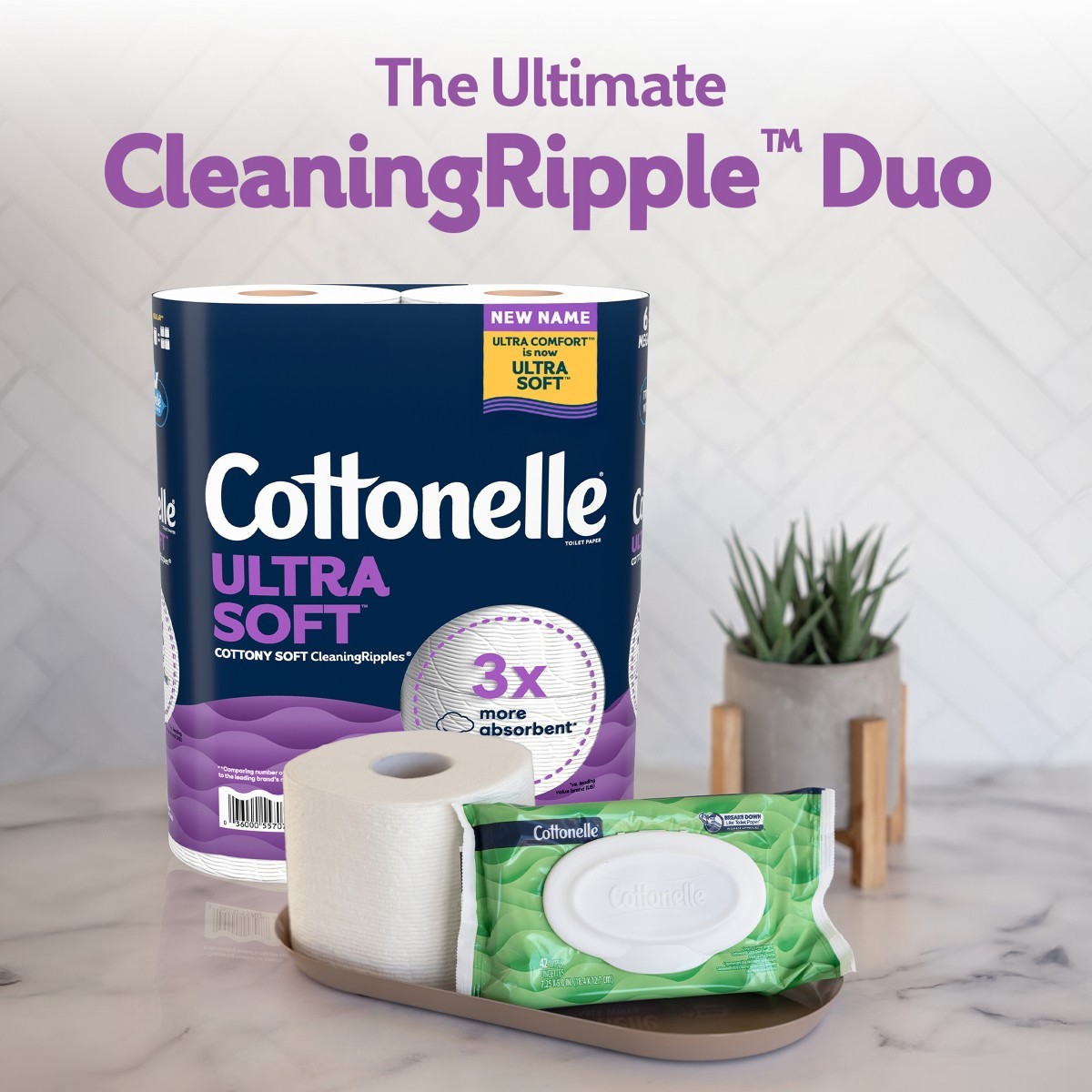 Cottonelle Ultra Soft Toilet Paper – 12 Mega Rolls