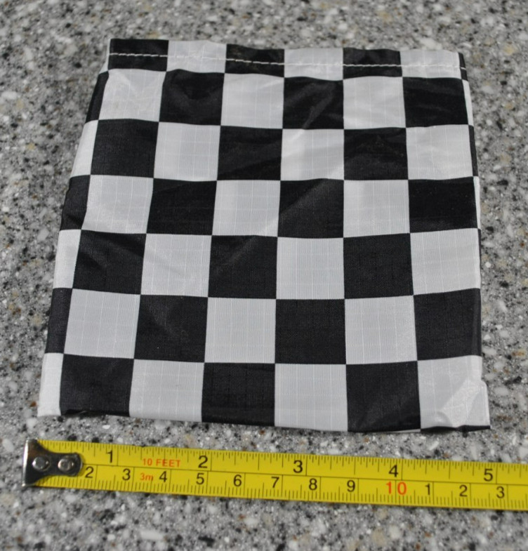 BAGGU Black/White Check 5×5 Retired Baggu Standard POUCH ONLY – HTF