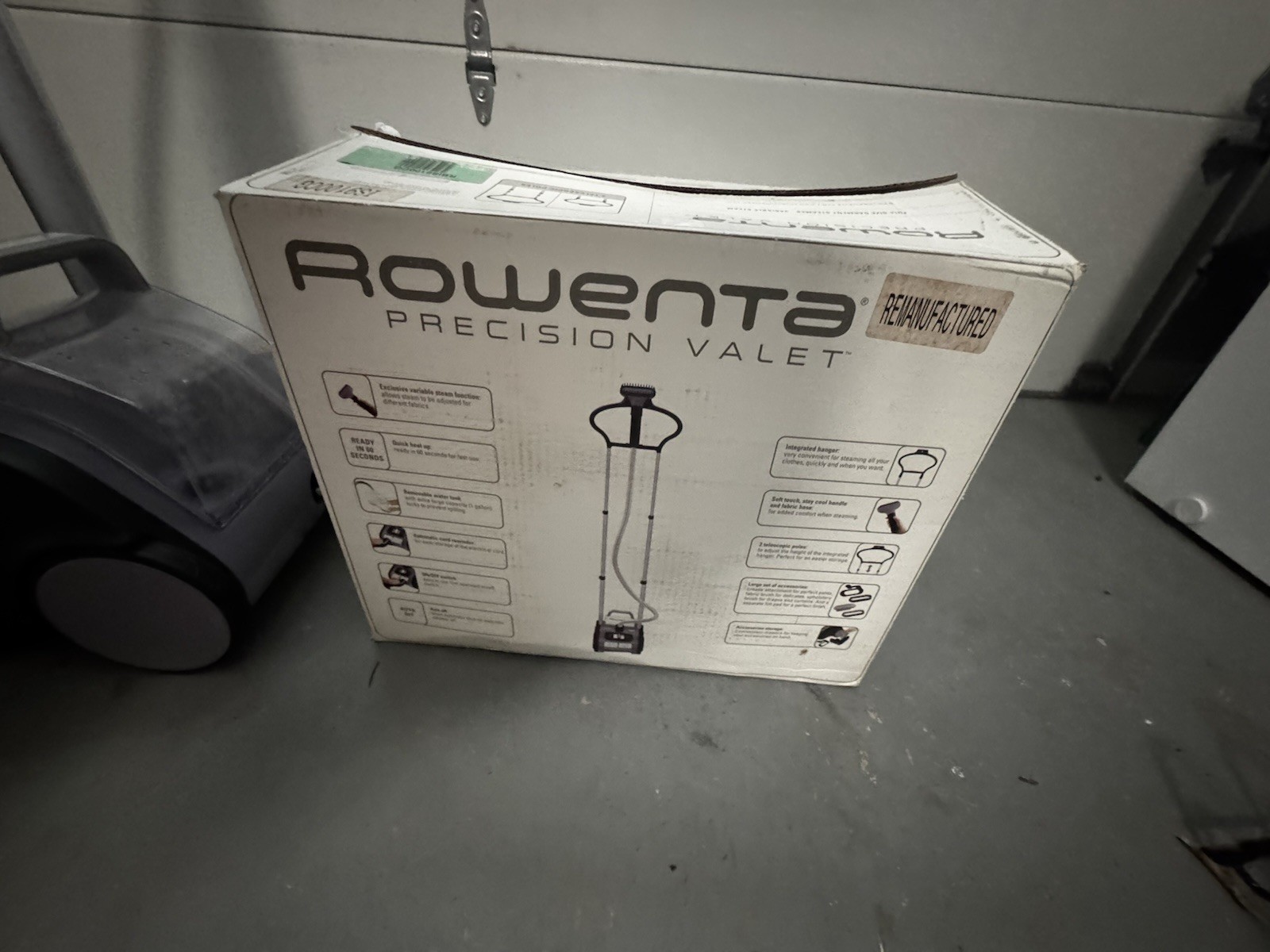 Rowenta IS9100 Precision Valet Commercial Full Size Garment Steamer Tested New