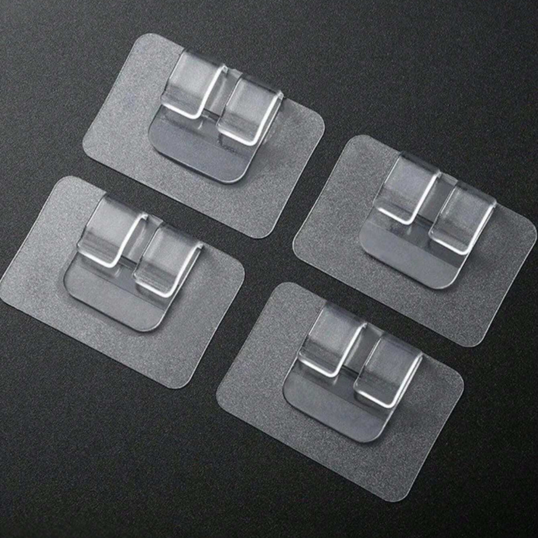 Outdoor Indoor Adhesive String Light Hooks Wire Fastener Hook Clip Hanging Decor