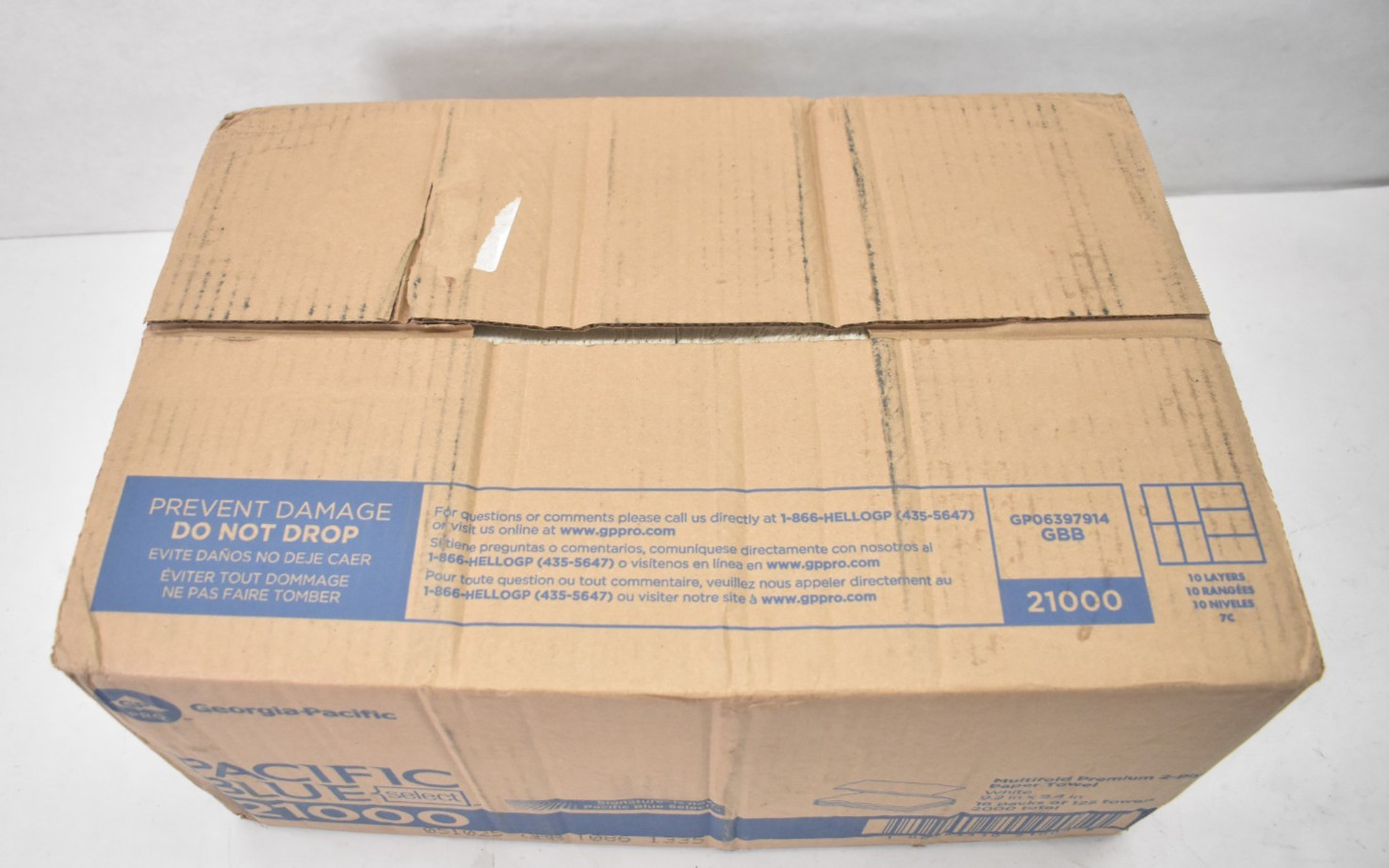 Georgia Pacific Blue Select Multifold Paper Towels 2000 Total 9.2″ x 9.4″ White
