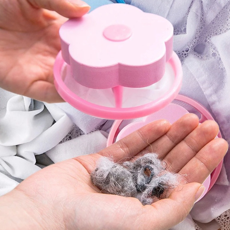 1pc Reusable Washing Machine Lint Hair Catcher Ball Pet Fur Laundry Filter – NEW