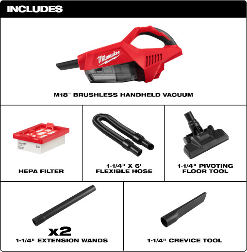 Milwaukee 0892-20 M18 Brushless Handheld Vacuum