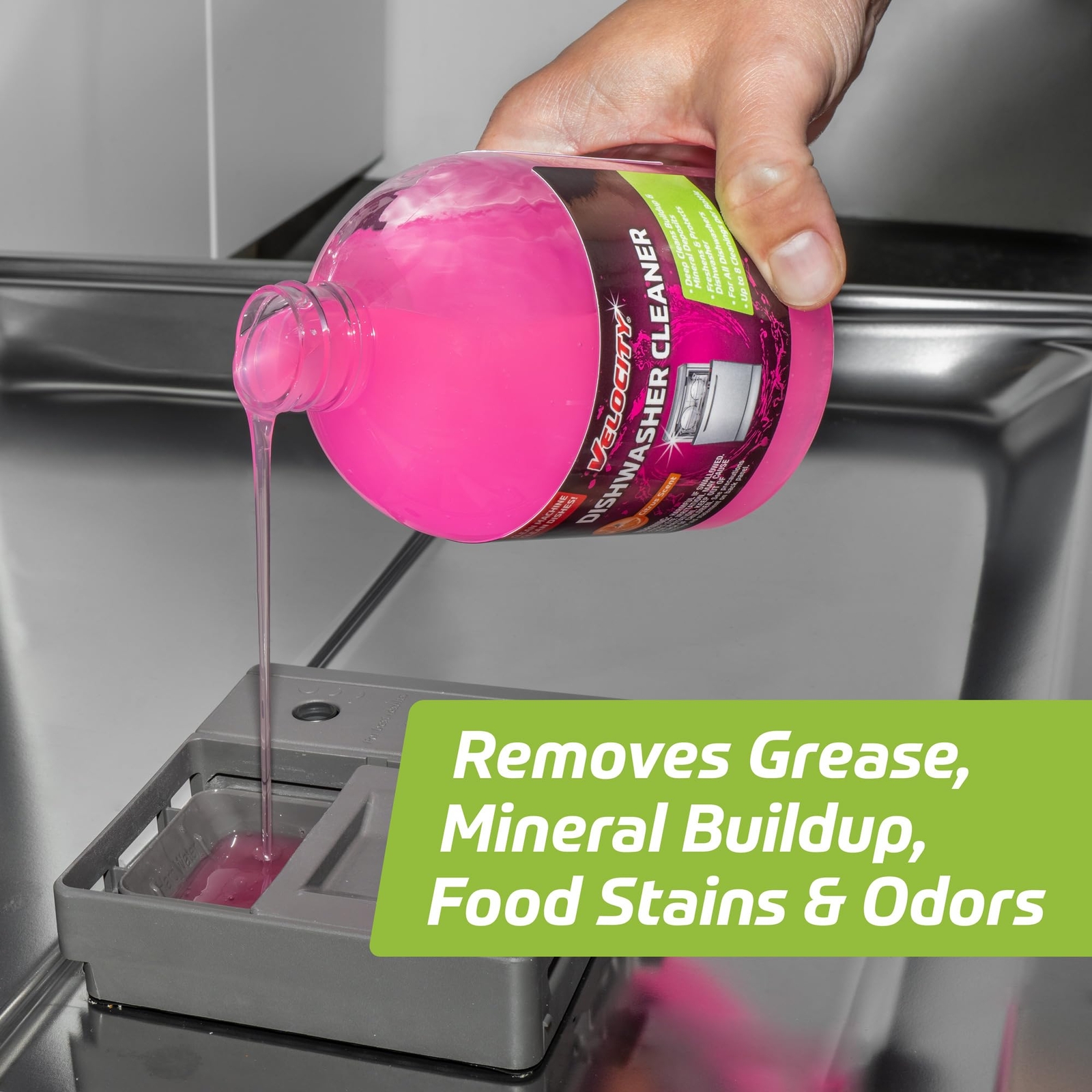 Dishwasher Cleaner and Deodorizer – 8 Uses Per Bottle. Dishwasher Cleaner and…
