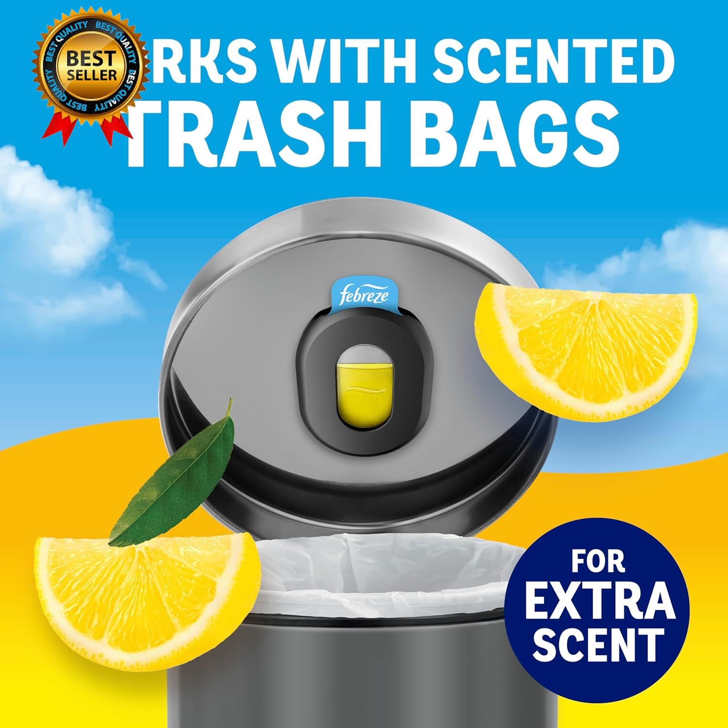 Trash Can Odor Fighter Can Air Freshener Stick On Deodorizer for Garbage Cans…