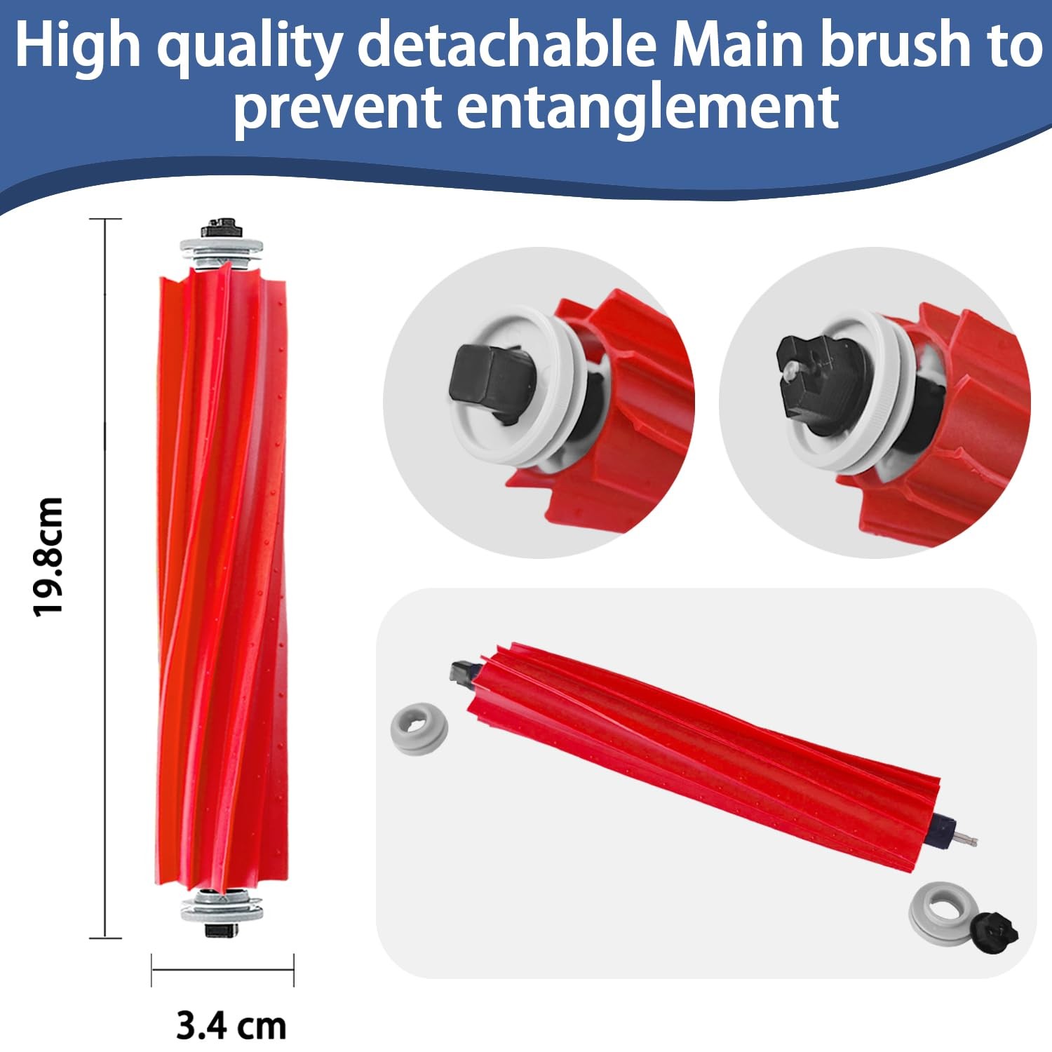 Replacement Accessories kit Compatible with Roborock QV 35A / QR 798 Vacuum C…