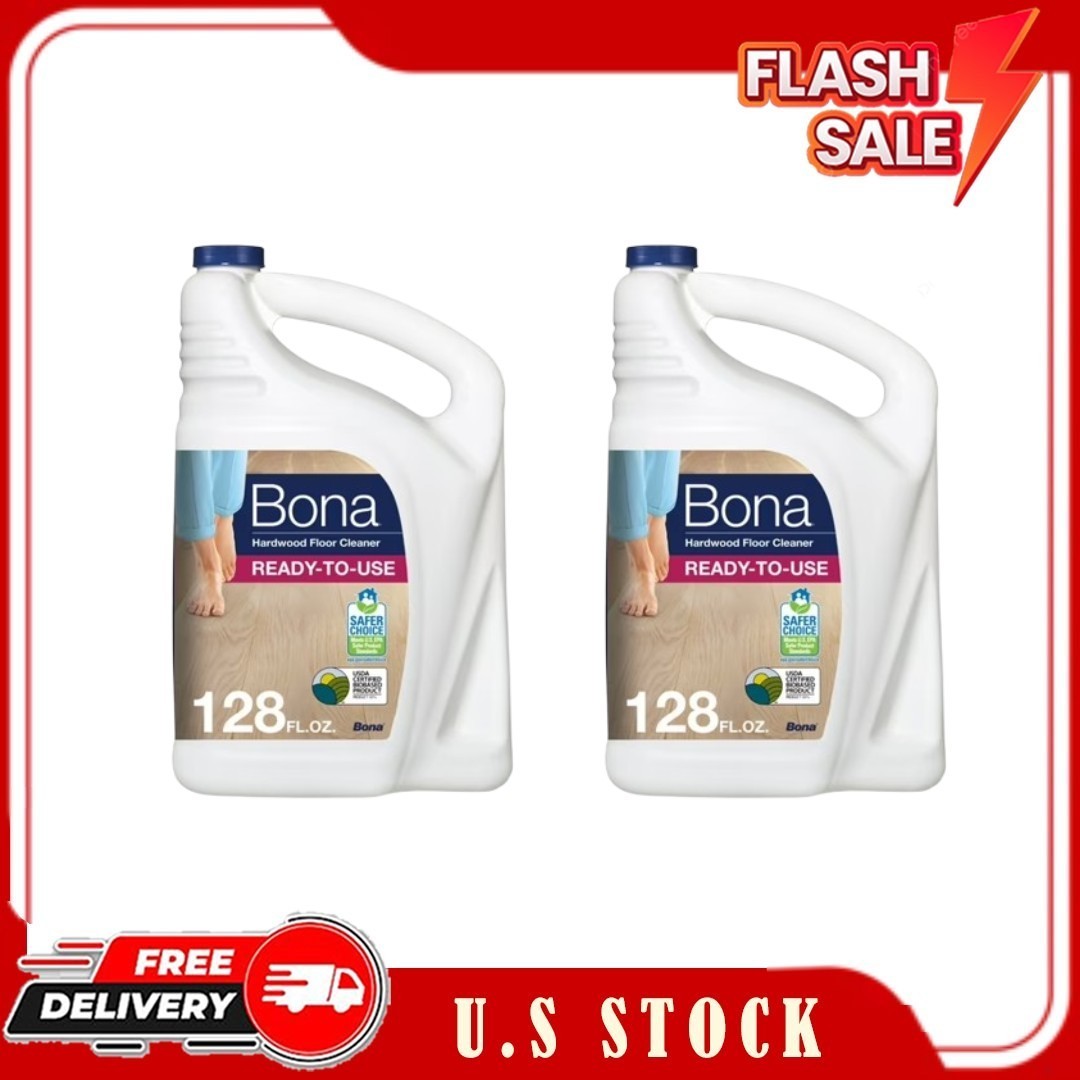 2 pack, Bona® Hardwood Floor Cleaner Refill 128 Fl Oz