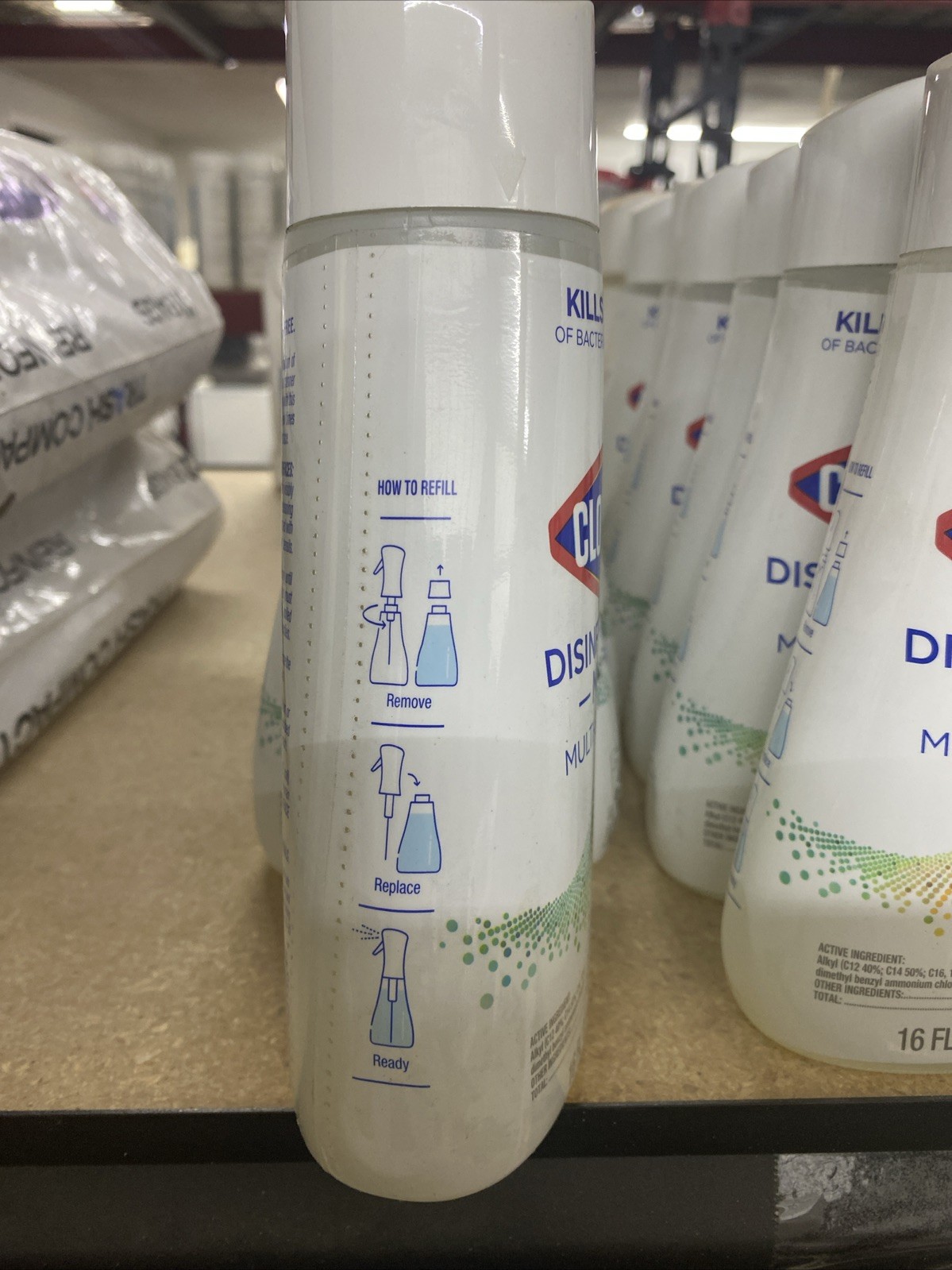 Clorox Eucalyptus Peppermint Scent Disinfectant Cleaner Mist Refill, 16 Fl. Oz.