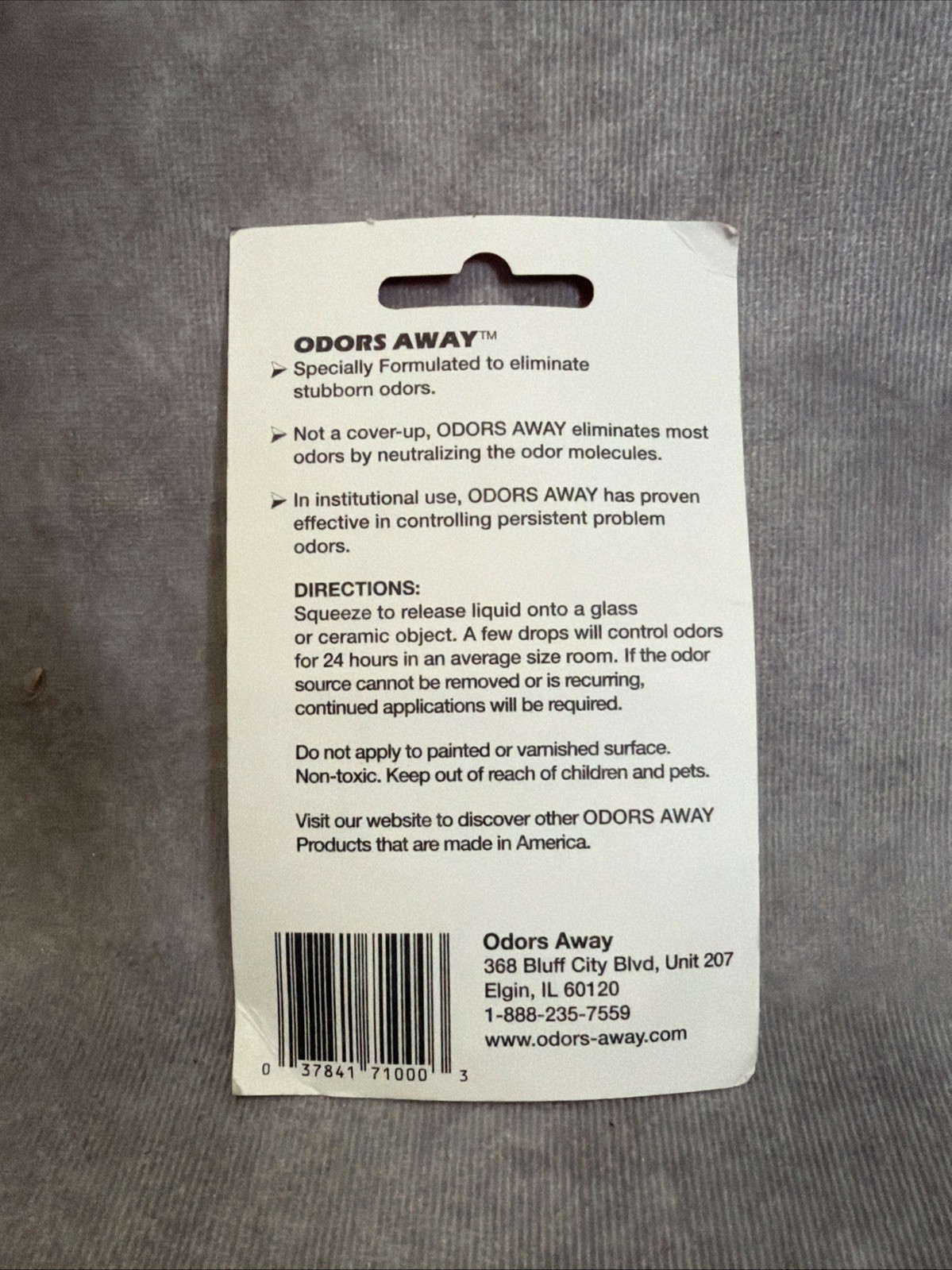 Odors Away Dropper Concentrated Odor Eliminator Neutralizer 1/2 fl oz Non-Toxic