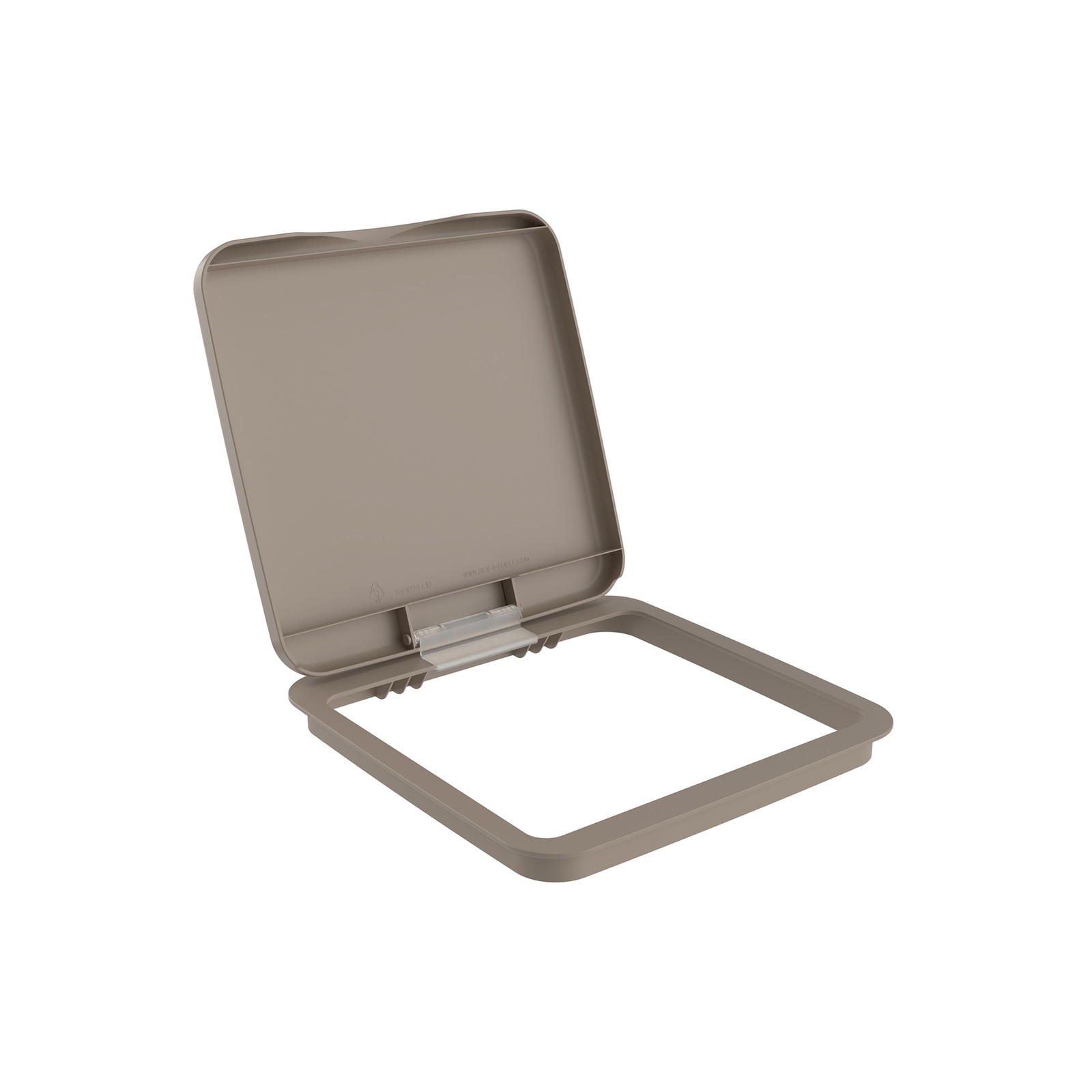 Rev-A-Shelf 27 qt. Trash Can Replacement Lid, Champagne, RV-1024-LID-12-1-40