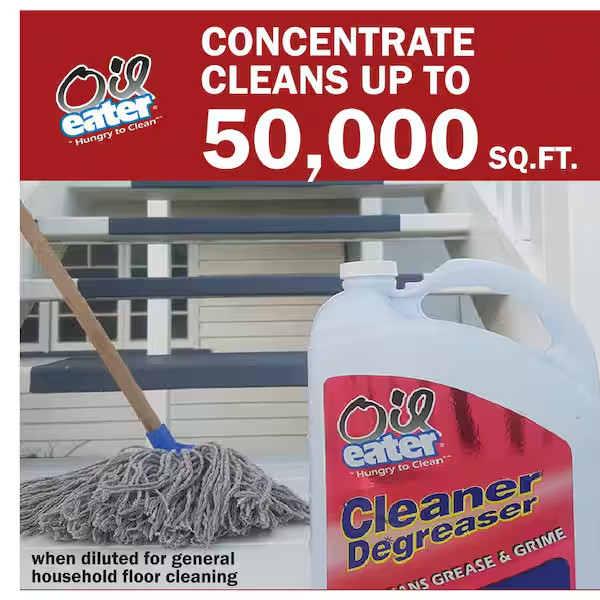 Oil Eater Cleaner Degreaser 1 Gal Color Safe Non Corrosive Concentrated Liquid