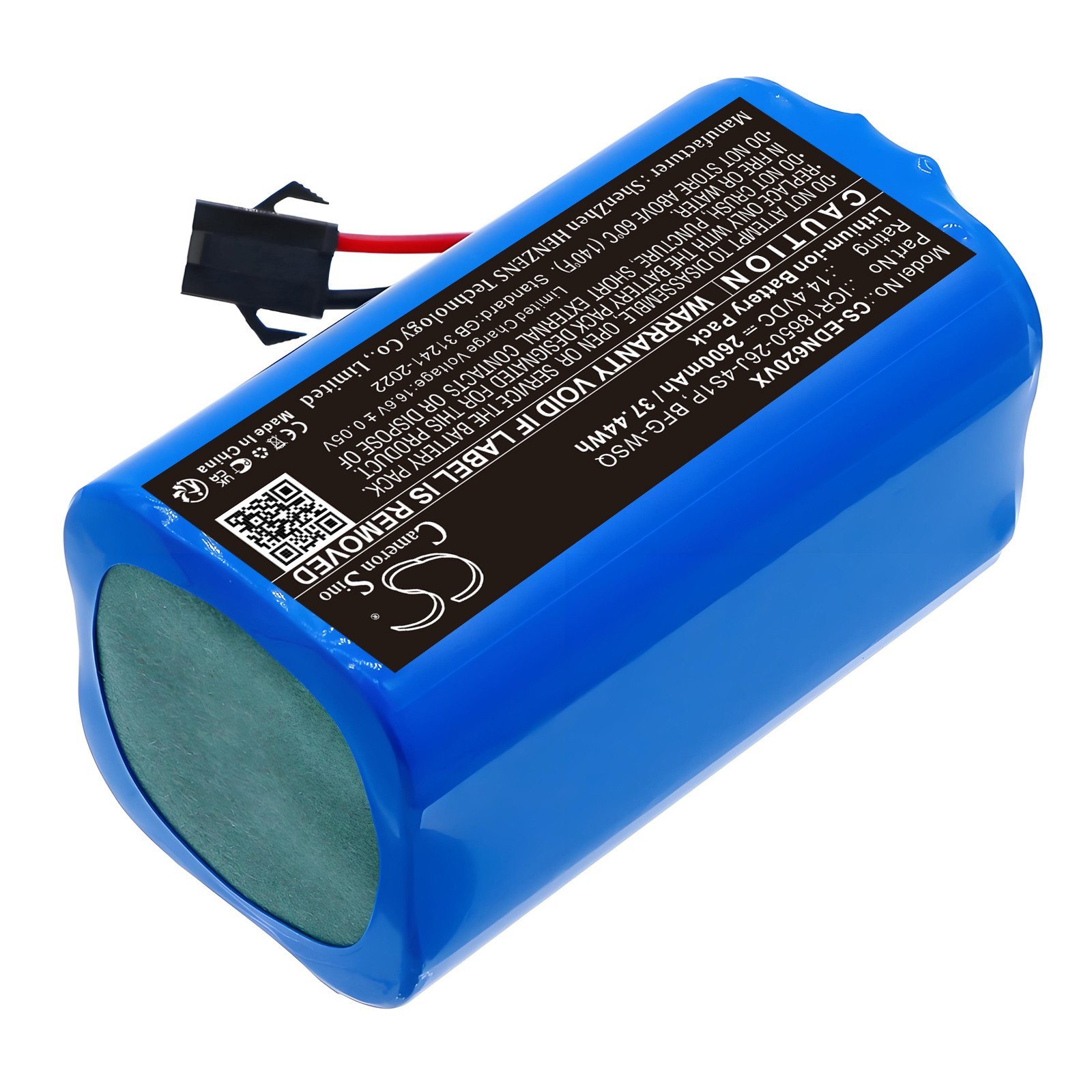 BATTERIE 2600mAh ICR18650-26J-4S1P BFG-WSQ For Polaris PVCR-1126W, PVCR-1226