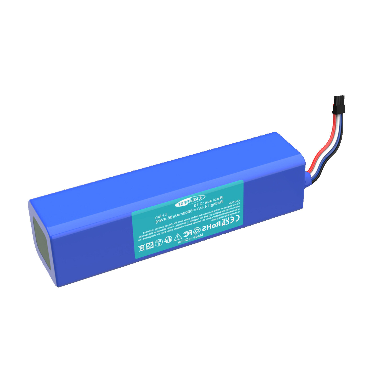6000mAh 14.4V Li-ion P2150-4S2P-MMBK Battery For Dreame D10 D10 Plus D10s D9 L10