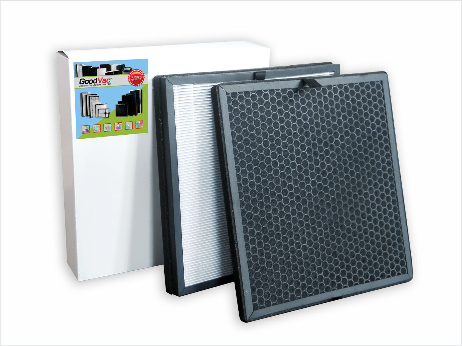 GoodVac H13 True HEPA Filter Kit Compatible with Samsung Cube Purifier CFX-H100