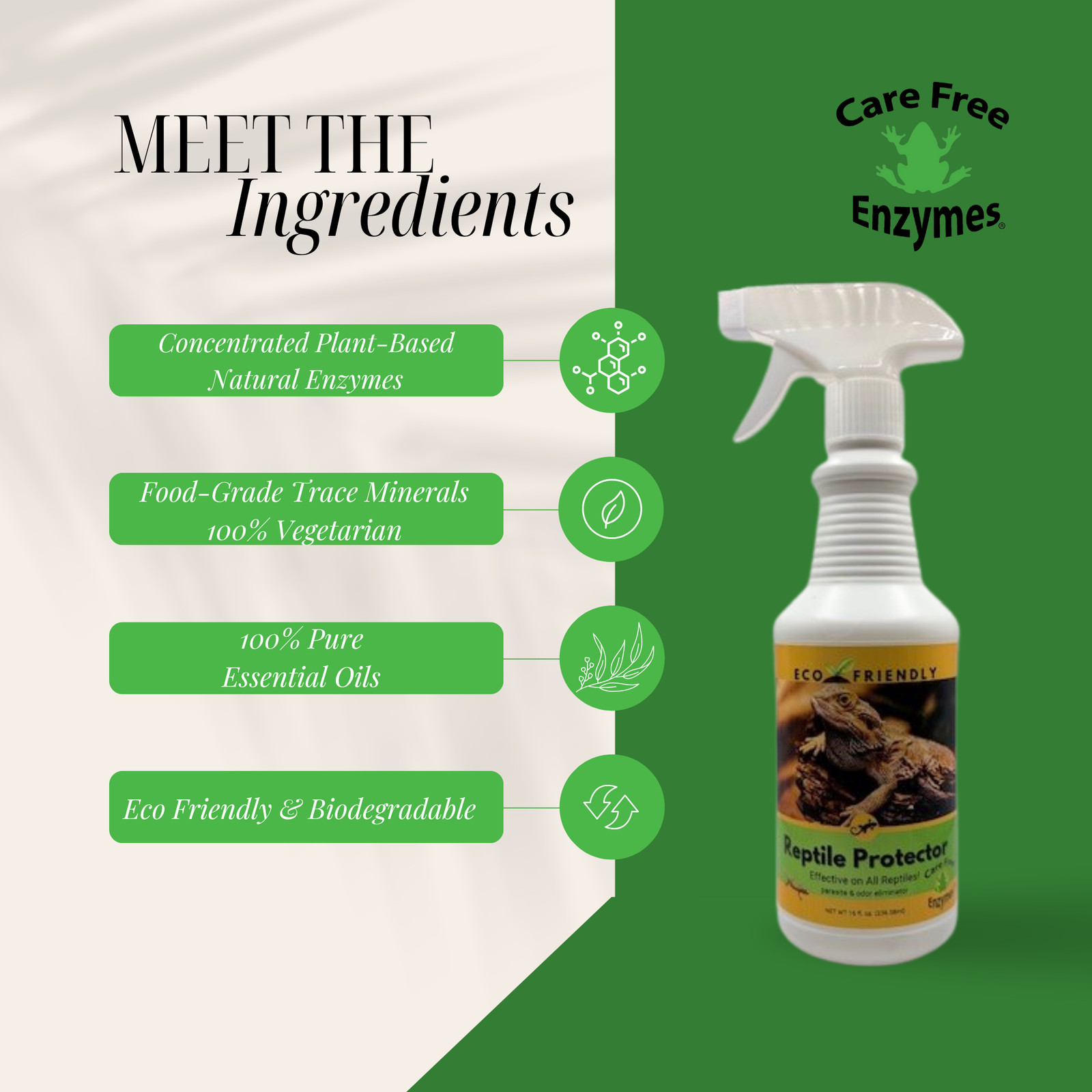 Reptile Mite & Parasite Spray | Safe for Snakes, Lizards & Terrariums | 8 oz & 1