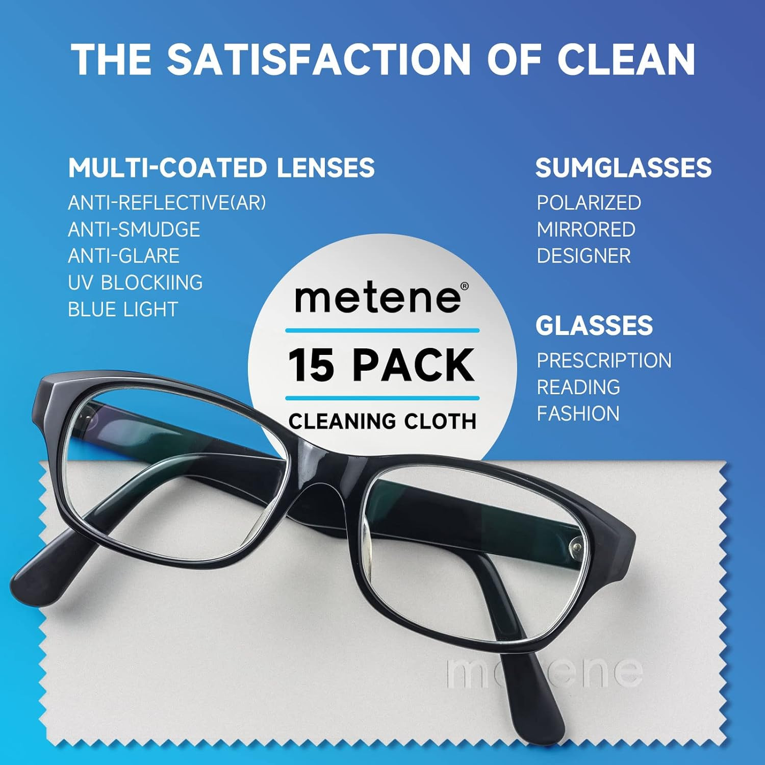 Metene Microfiber Cleaning Cloth 15 Pack USA Seller