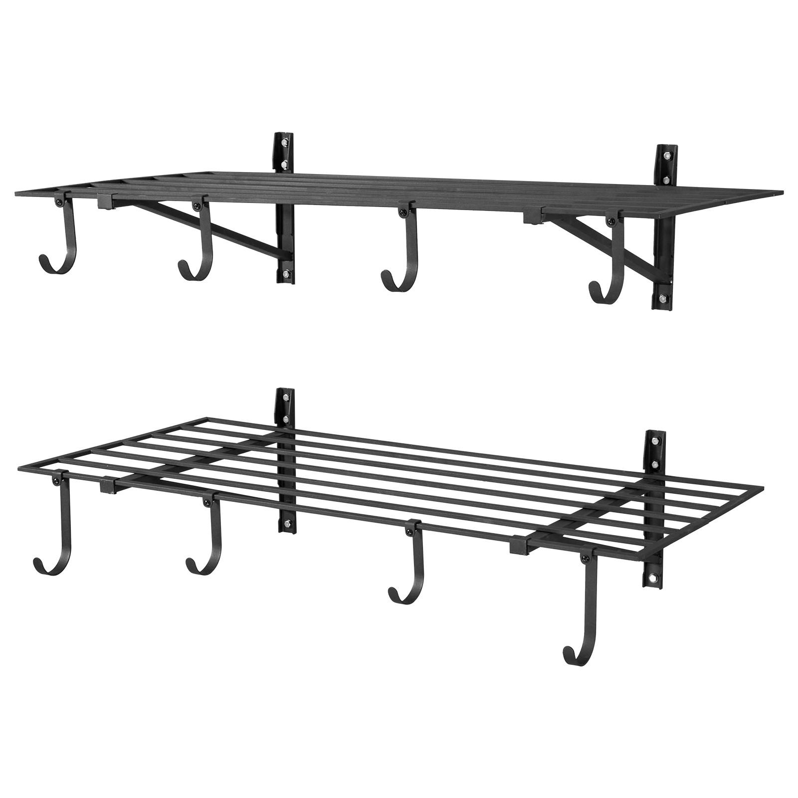 Uimoso 2 x 4 ft Wall-Mounted Garage Shelving, 520 lbs Capacity for Storage