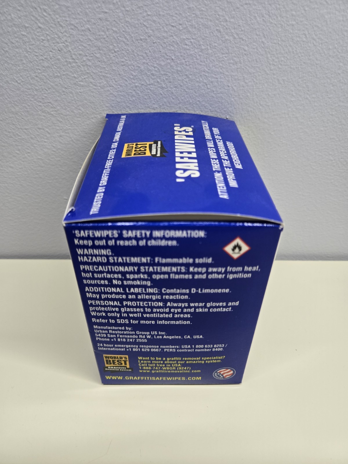 Safewipes Graffiti Remover Surface Cleaning Wipes -20 ct, pack
